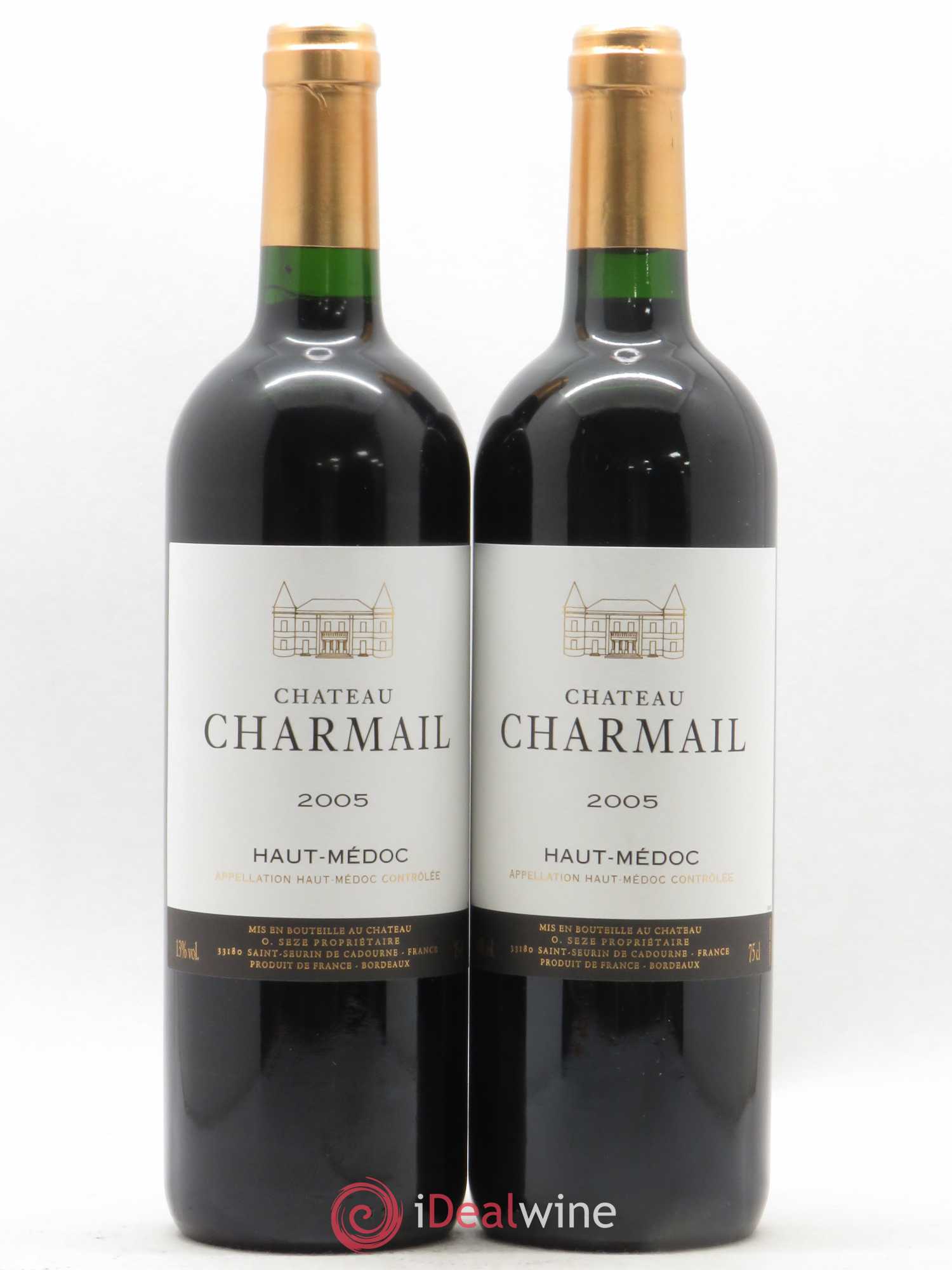Château Charmail Cru Bourgeois 2005 - Lot de 2 bouteilles - 0