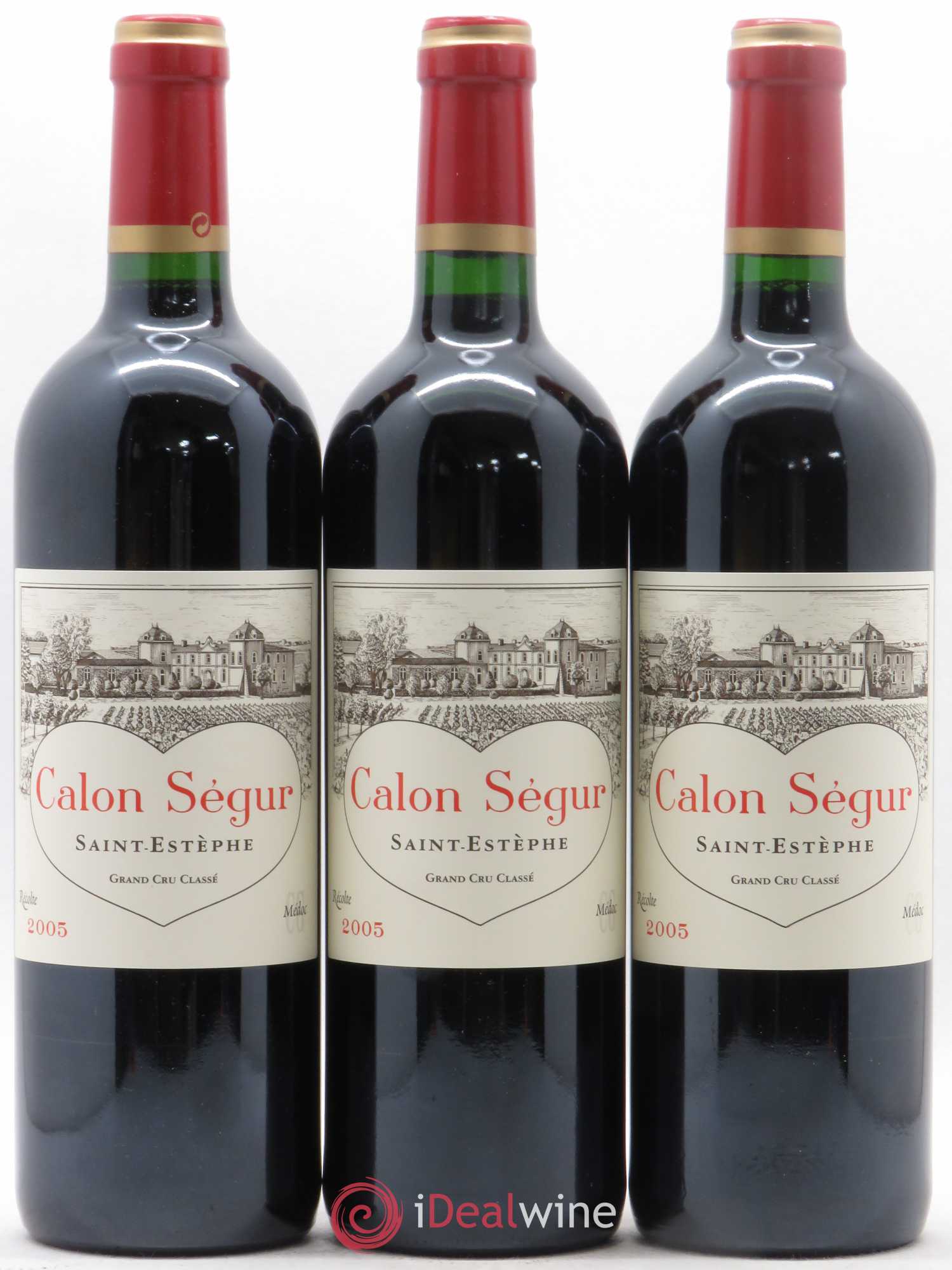 Château Calon Ségur 3ème Grand Cru Classé 2005 - Lot de 3 bouteilles - 0
