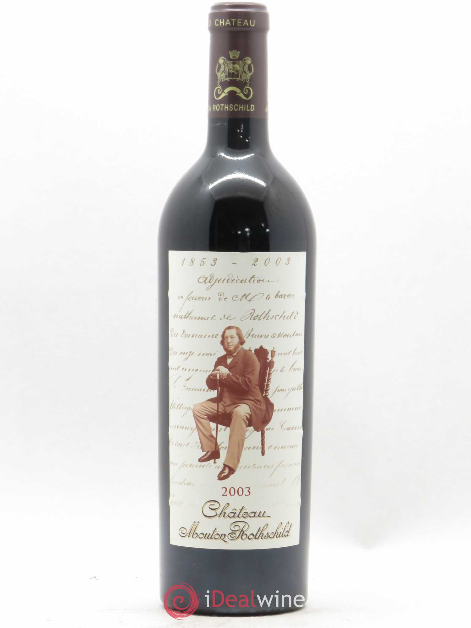 Château Mouton Rothschild 1er Grand Cru Classé 2003 - Lot de 1 bouteille - 0
