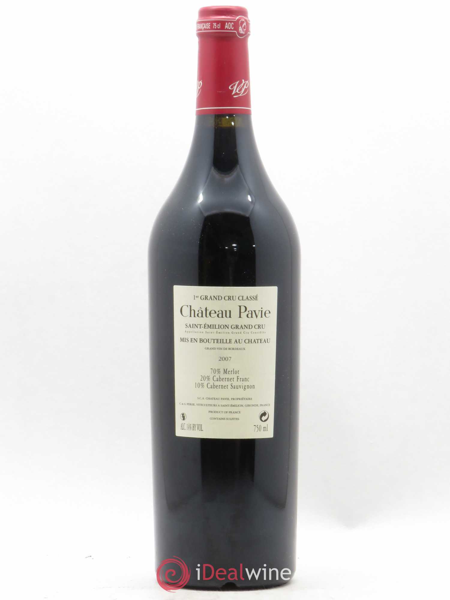 Château Pavie 1er Grand Cru Classé A 2007 - Lot de 1 bouteille - 1