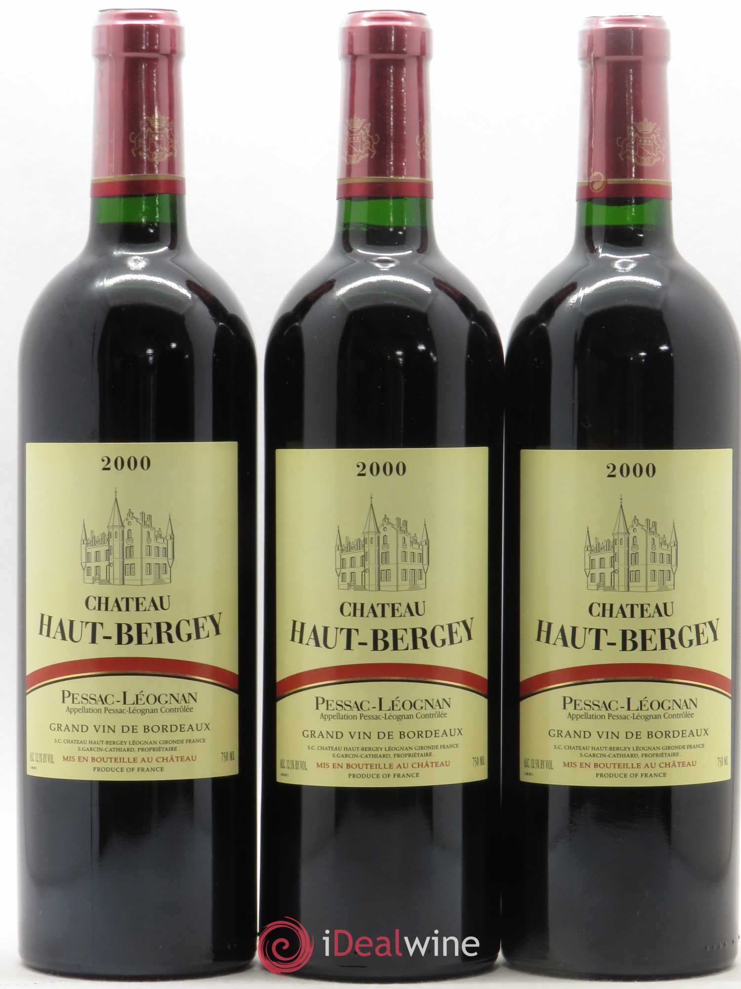Château Haut-Bergey 2000 - Lot de 3 bouteilles - 0