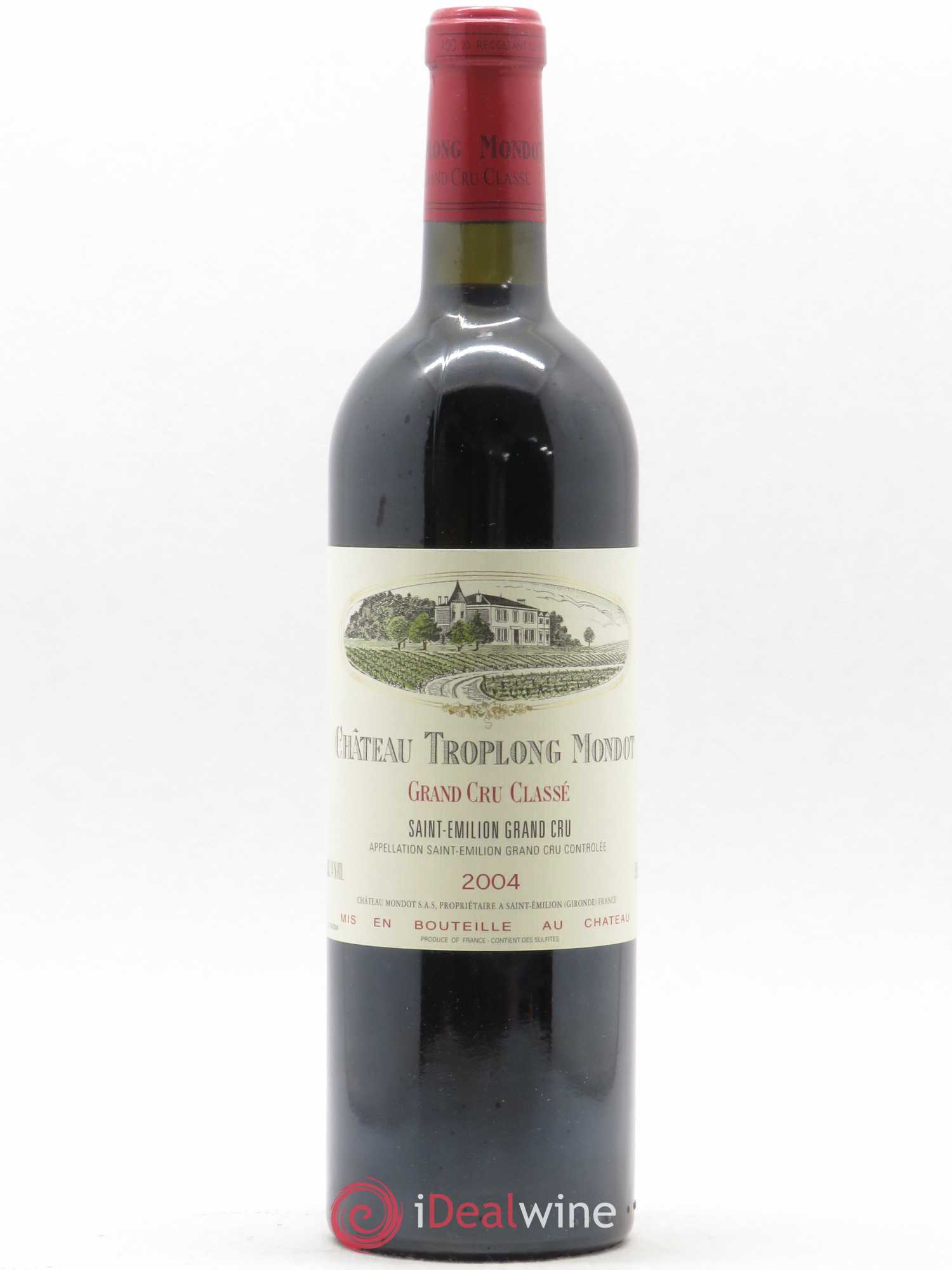Château Troplong Mondot 1er Grand Cru Classé B 2004 - Lot de 1 bouteille - 0