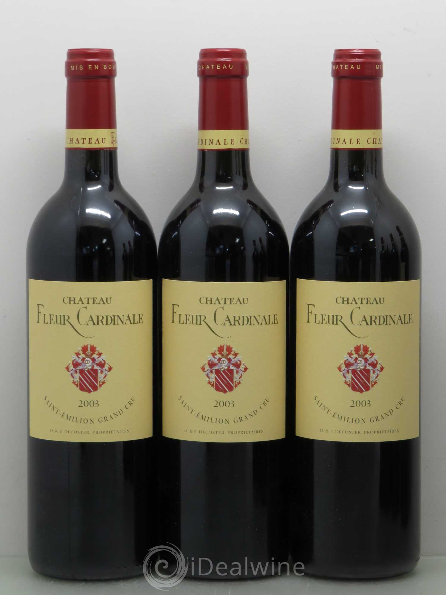 Château Fleur Cardinale Grand Cru Classé 2003 - Lot de 6 bouteilles - 1