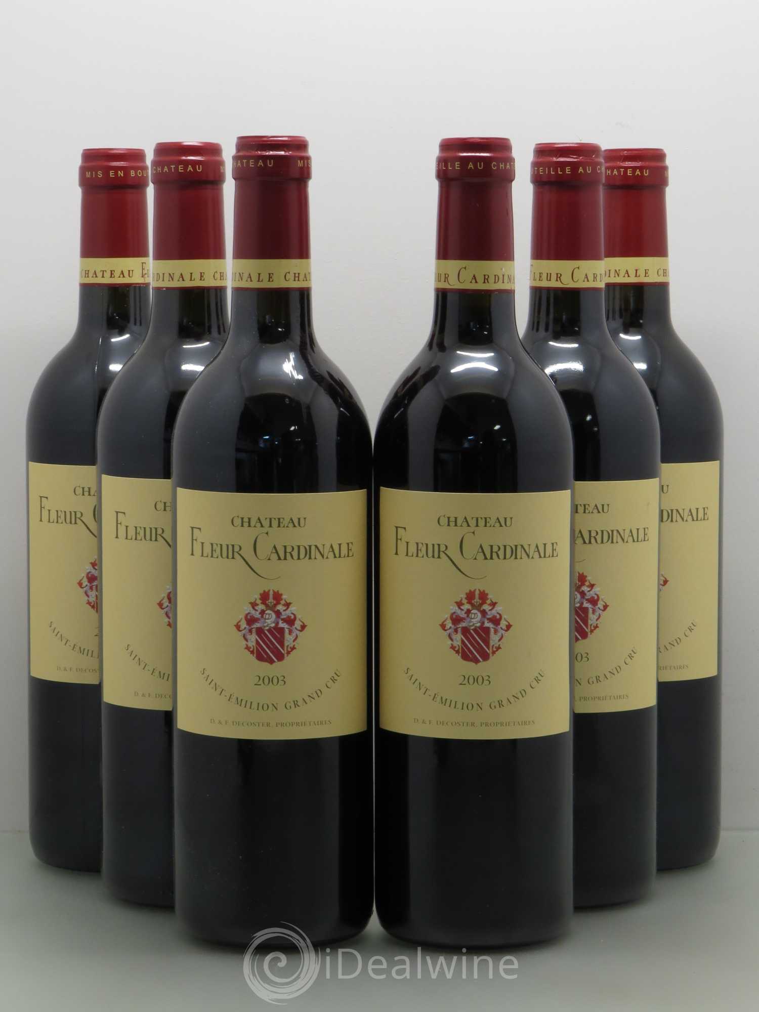 Château Fleur Cardinale Grand Cru Classé 2003 - Lot de 6 bouteilles - 0