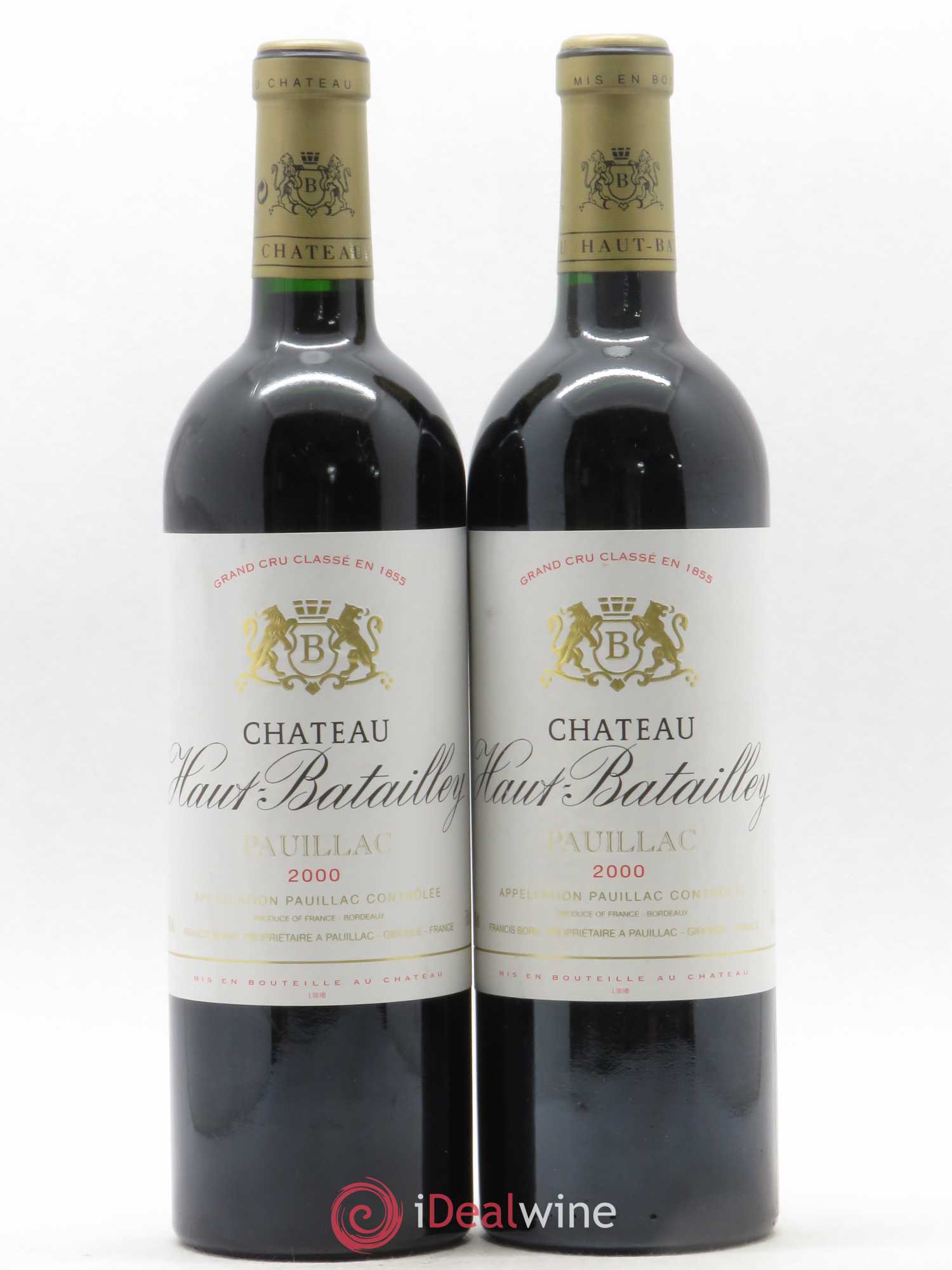 Château Haut Batailley 5ème Grand Cru Classé 2000 - Lot de 2 bouteilles - 0