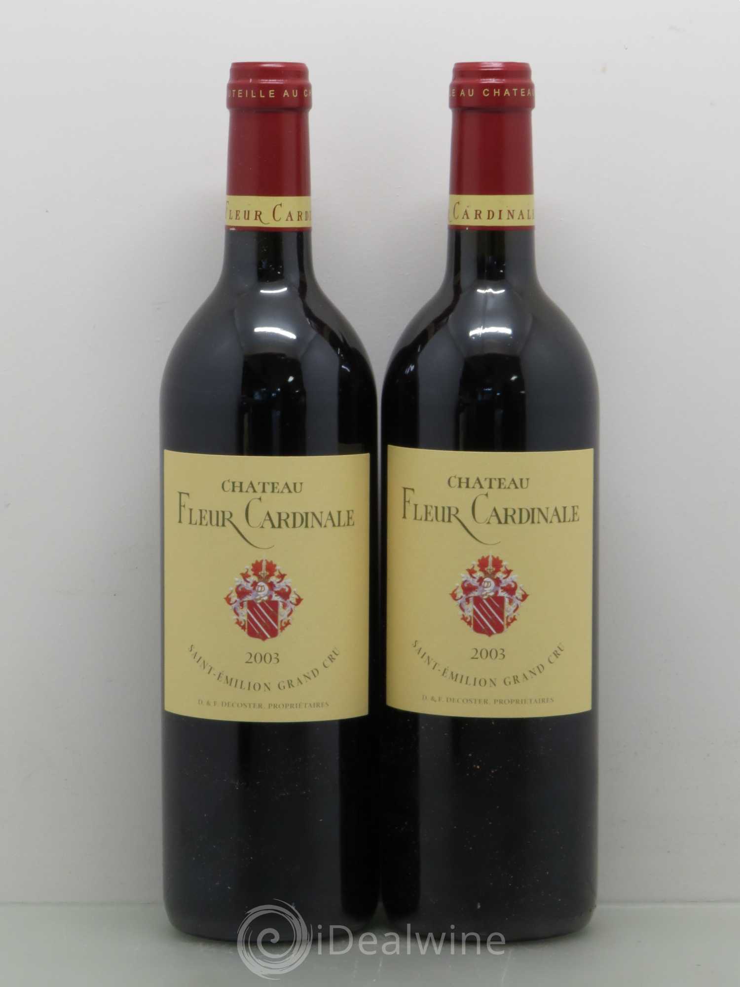 Château Fleur Cardinale Grand Cru Classé 2003 - Lot de 2 bouteilles - 0