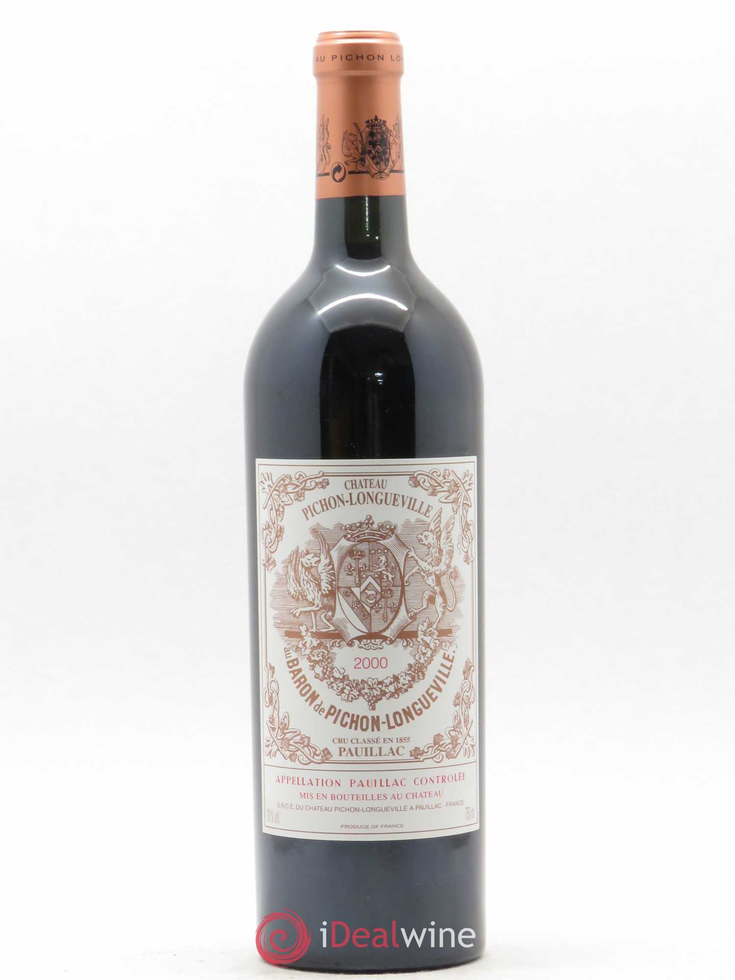 Pichon Longueville Baron 2ème Grand Cru Classé 2000 - Lot de 1 bouteille - 0