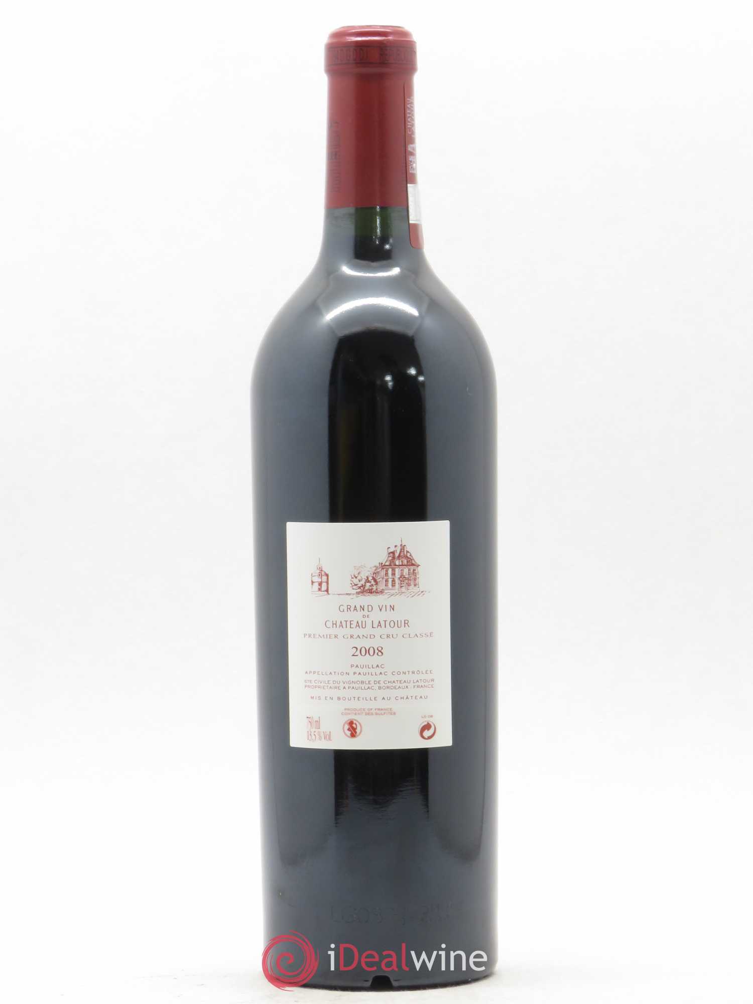 Château Latour 1er Grand Cru Classé 2008 - Lot de 1 bouteille - 1