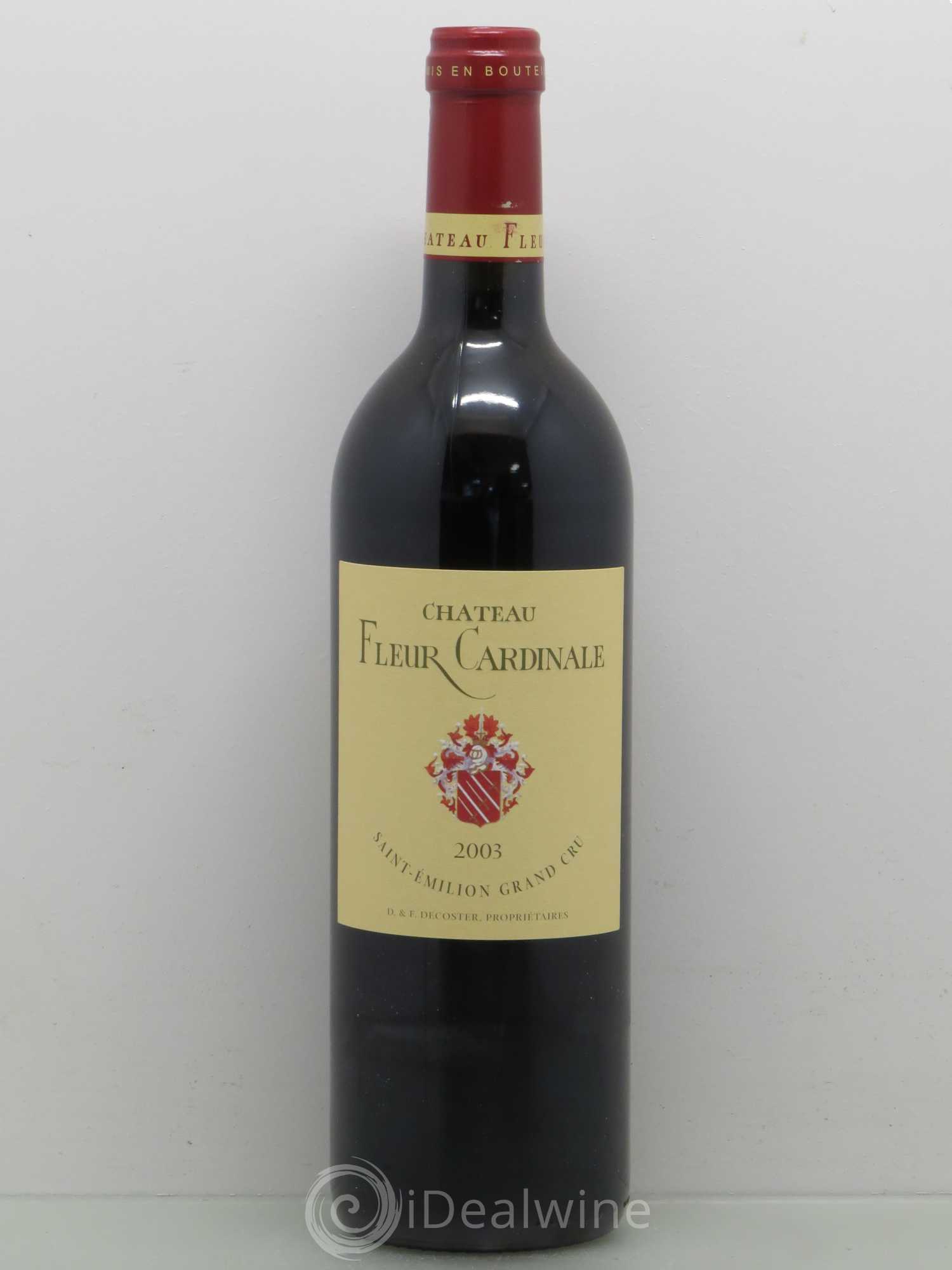 Château Fleur Cardinale Grand Cru Classé 2003 - Lot de 1 bouteille - 0