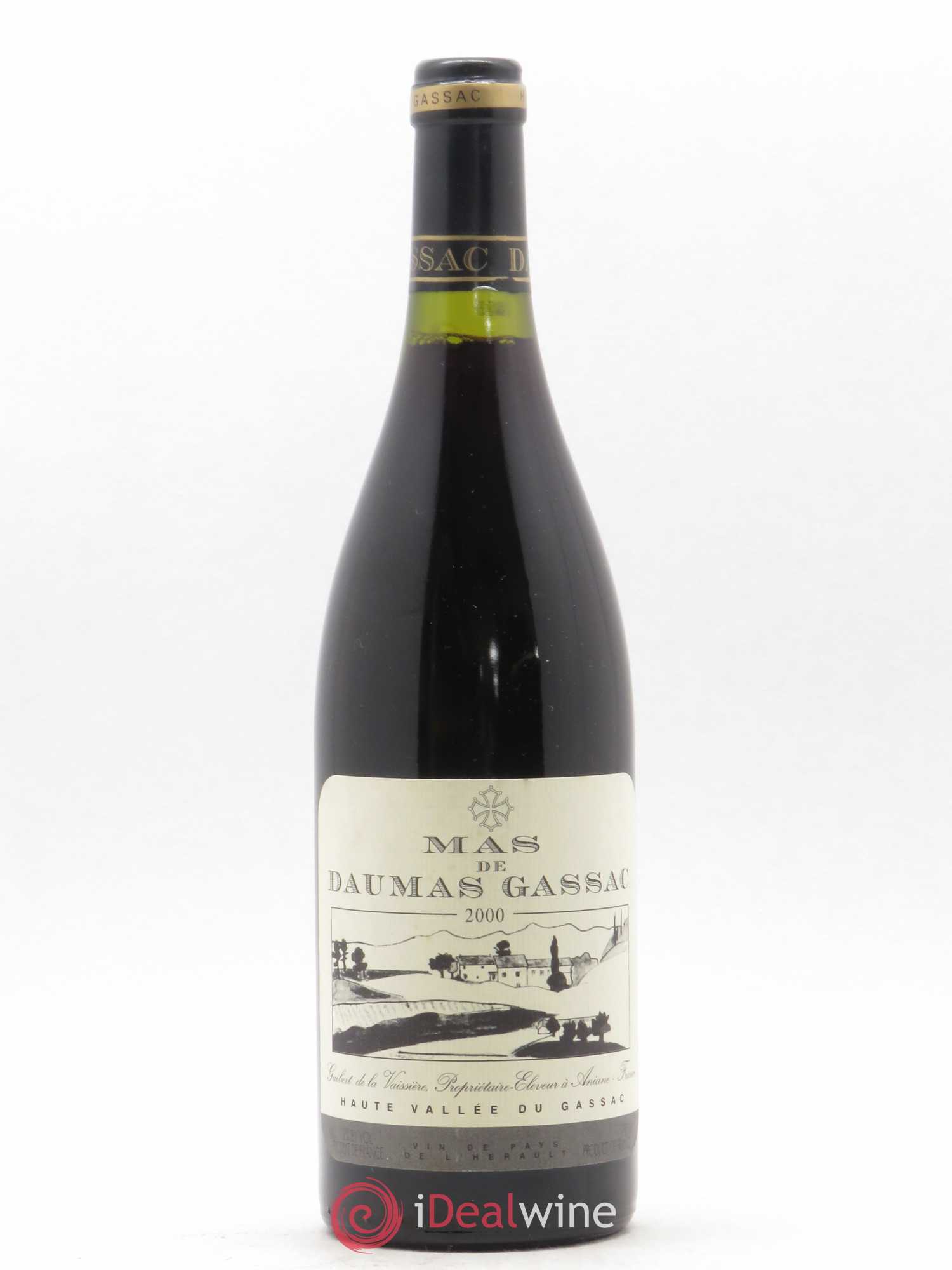 Saint-Guilhem-le-Désert - Cité d'Aniane Mas Daumas Gassac Famille Guibert de La Vaissière 2000 - Lot de 1 bouteille - 0