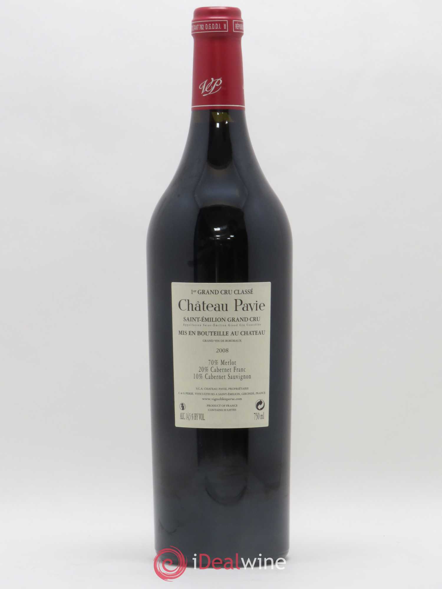 Château Pavie 1er Grand Cru Classé A 2008 - Lotto di 1 bottiglia - 1