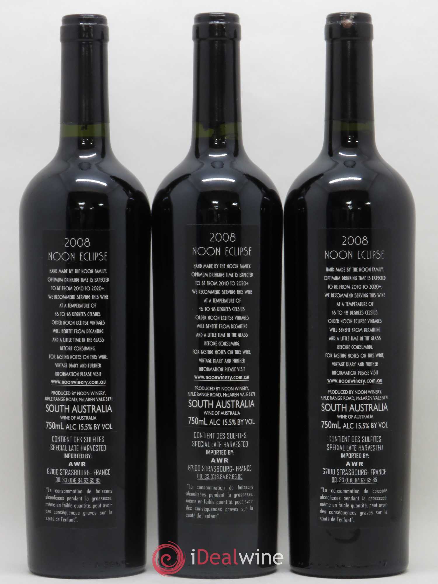 Australie Noon Eclipse Grenache - Shiraz 2008 - Posten von 3 Flaschen - 1