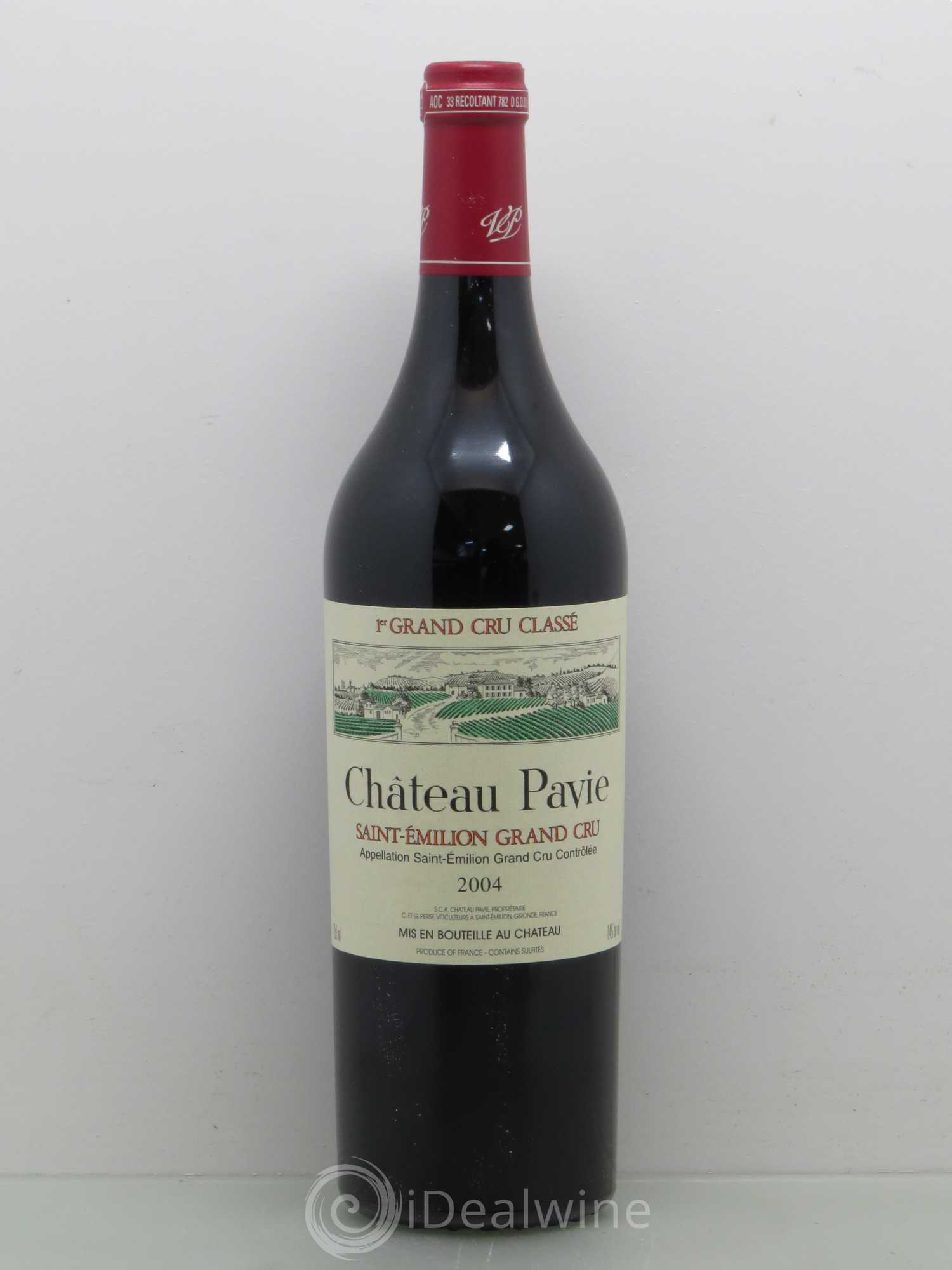 Château Pavie 1er Grand Cru Classé A 2004 - Lot de 1 bouteille - 0