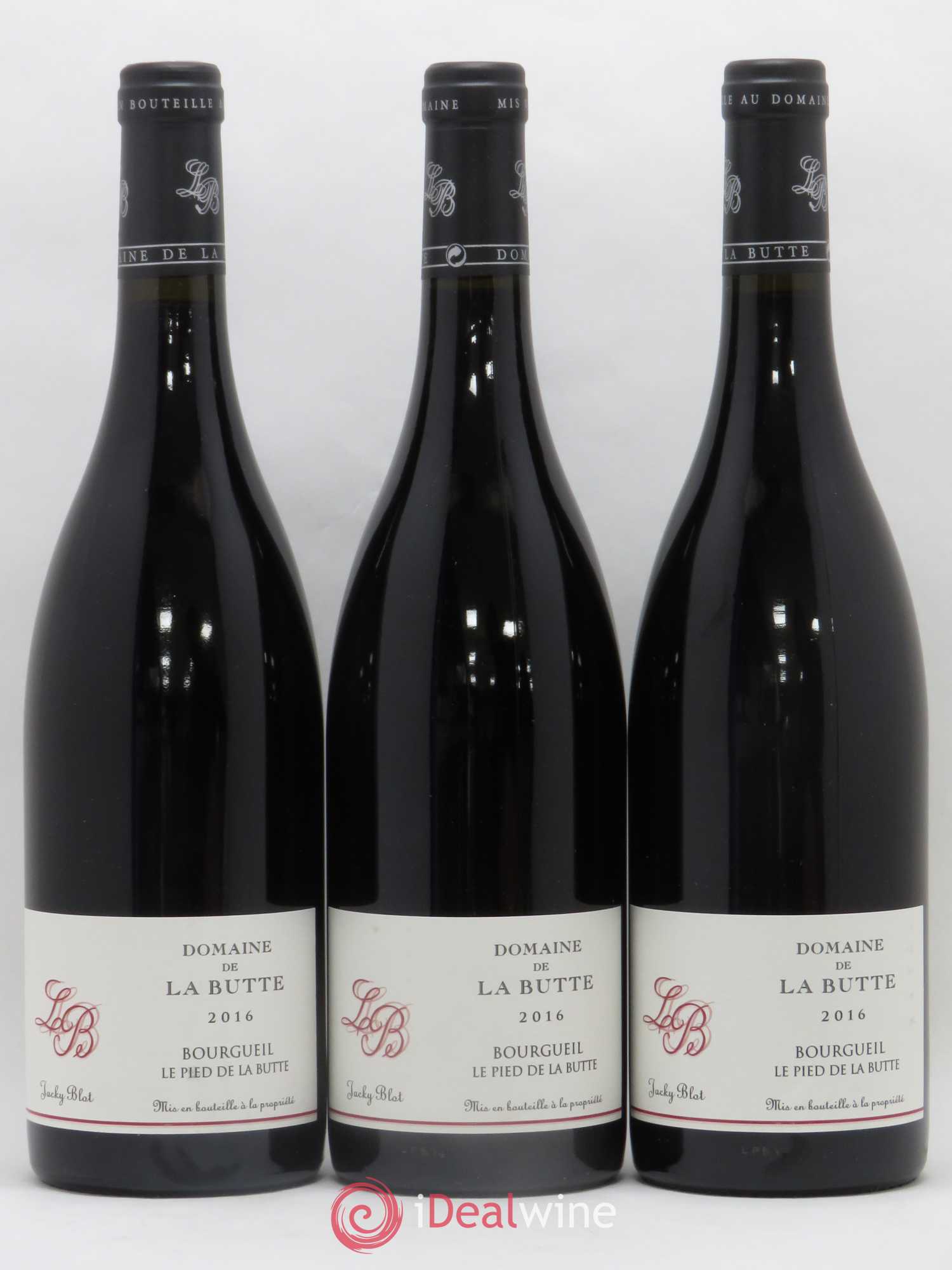 Bourgueil Le Pied de la Butte Domaine de La Butte - Jacky Blot 2016 - Lot de 3 bouteilles - 0