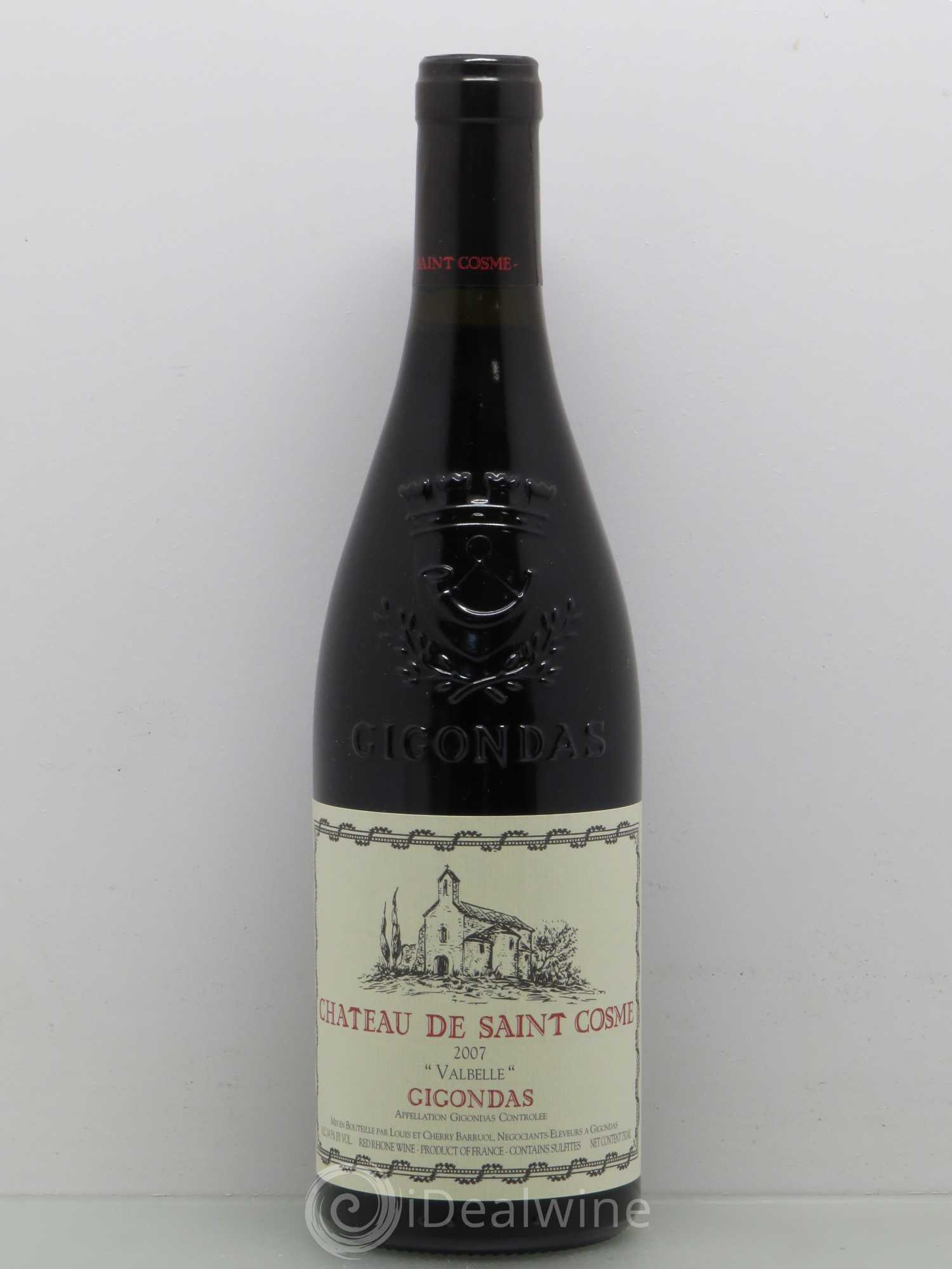 Gigondas Valbelle Saint Cosme 2007 - Lot de 1 bouteille - 0