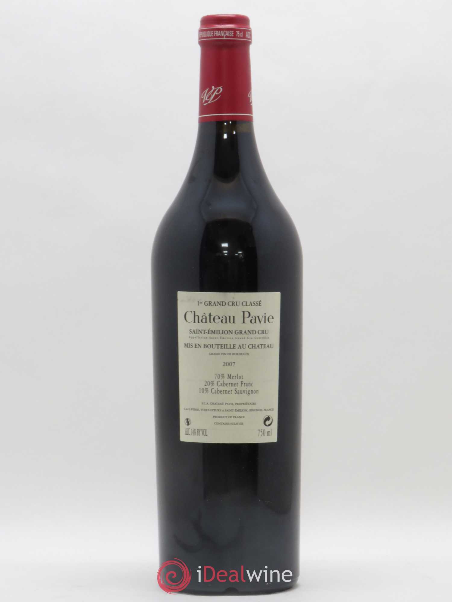 Château Pavie 1er Grand Cru Classé A 2007 - Lotto di 1 bottiglia - 1