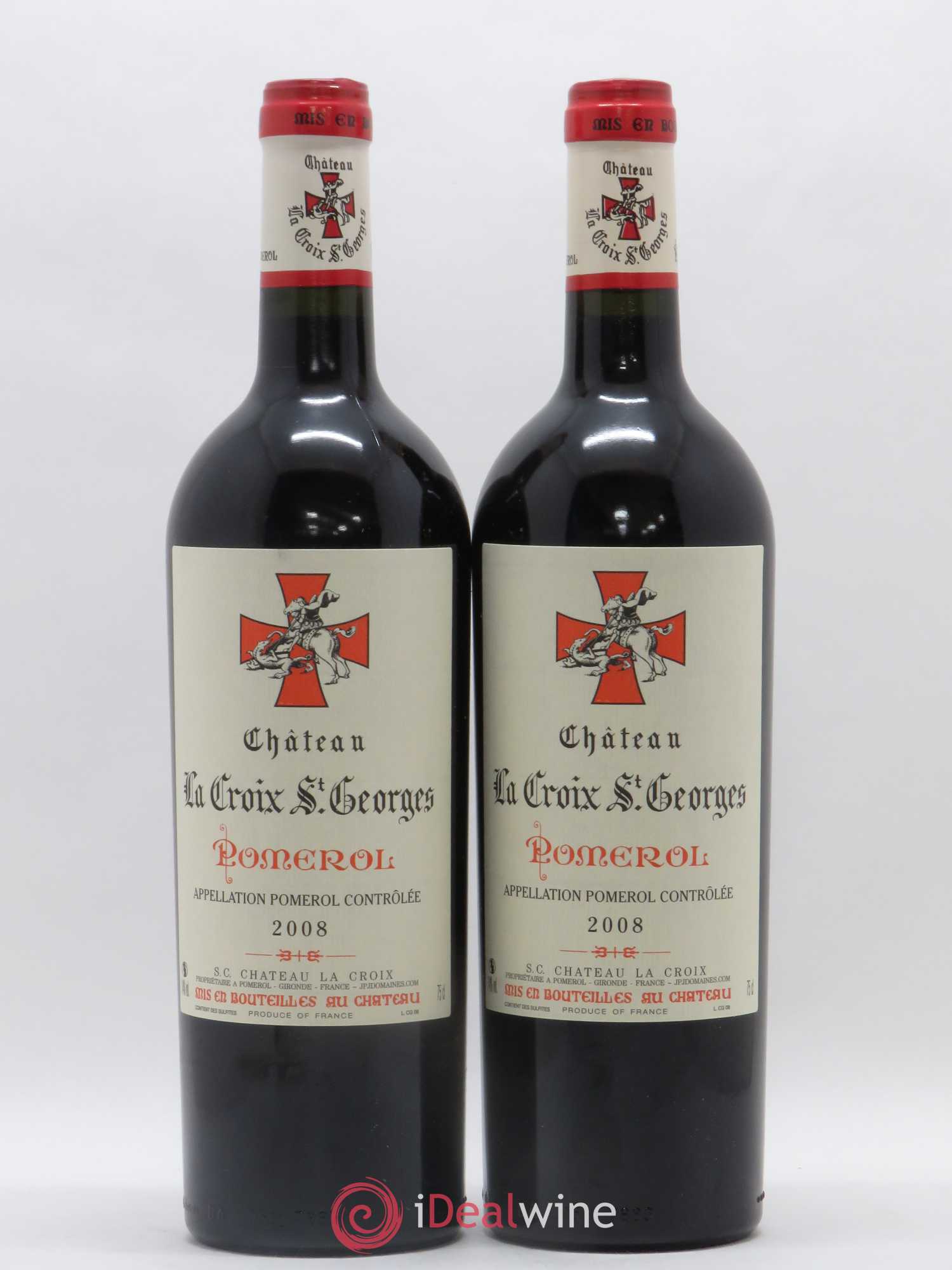Château la Croix Saint-Georges 2008 - Lot de 2 bouteilles - 0