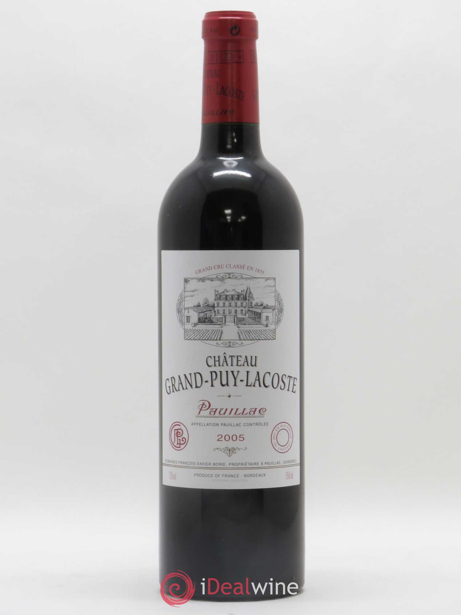 Château Grand Puy Lacoste 5ème Grand Cru Classé 2005 - Lot de 1 bouteille - 0