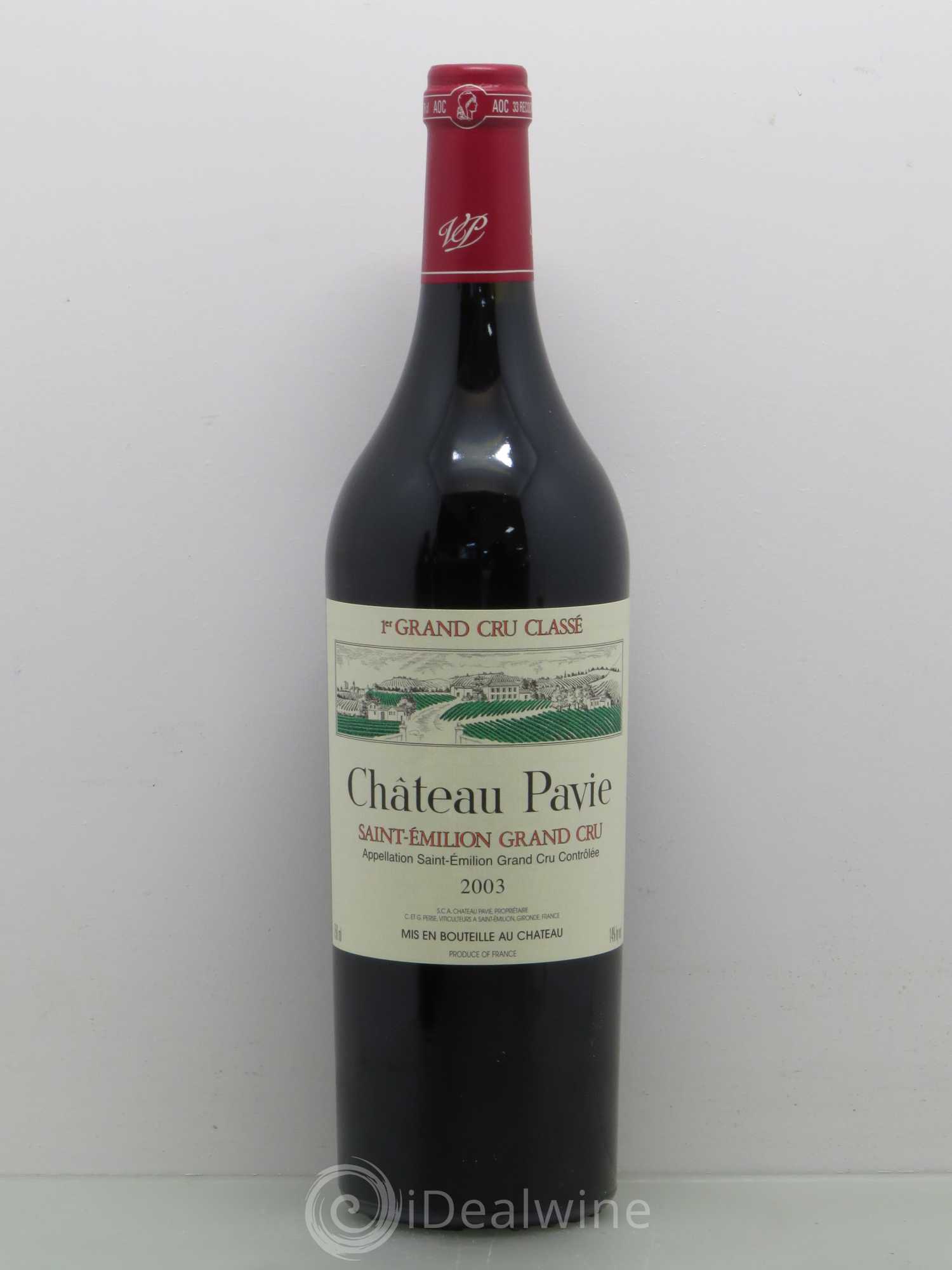 Château Pavie 1er Grand Cru Classé A 2003 - Lot de 1 bouteille - 0
