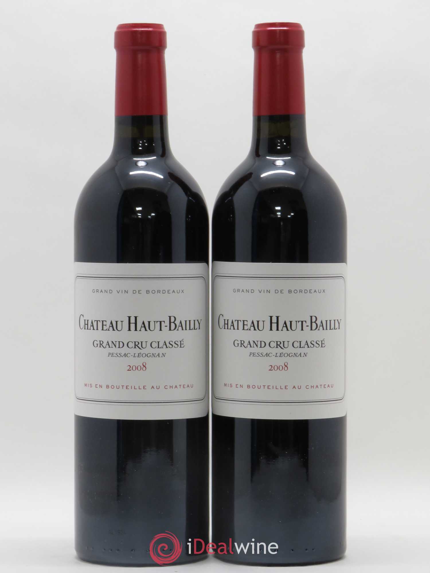 Château Haut-Bailly Cru Classé de Graves 2008 - Lot de 2 bouteilles - 0