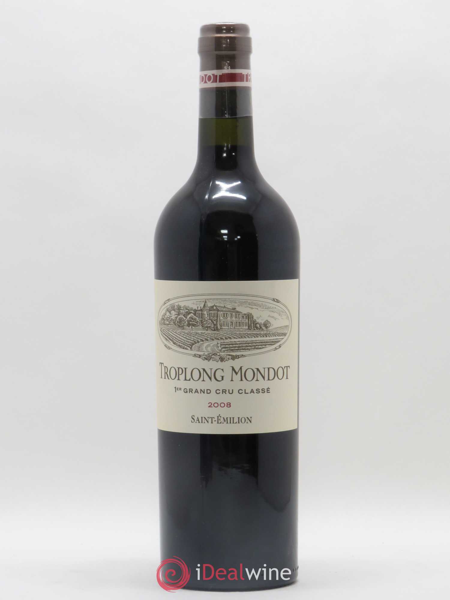 Château Troplong Mondot 1er Grand Cru Classé B 2008 - Lot de 1 bouteille - 0