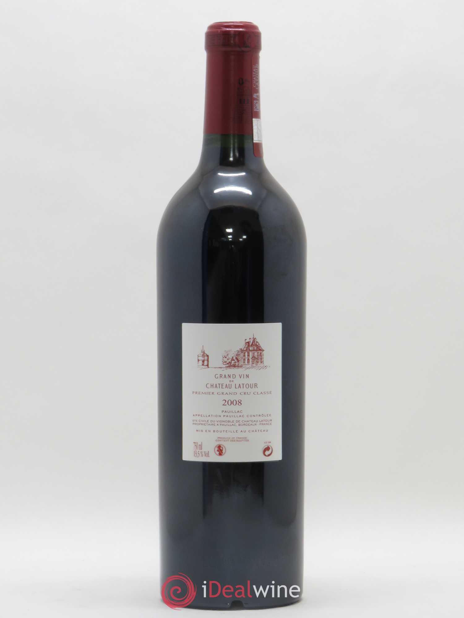 Château Latour 1er Grand Cru Classé 2008 - Lot de 1 bouteille - 1