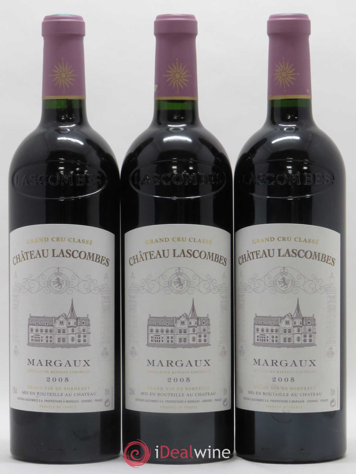 Château Lascombes 2ème Grand Cru Classé 2005 - Lot de 3 bouteilles - 0