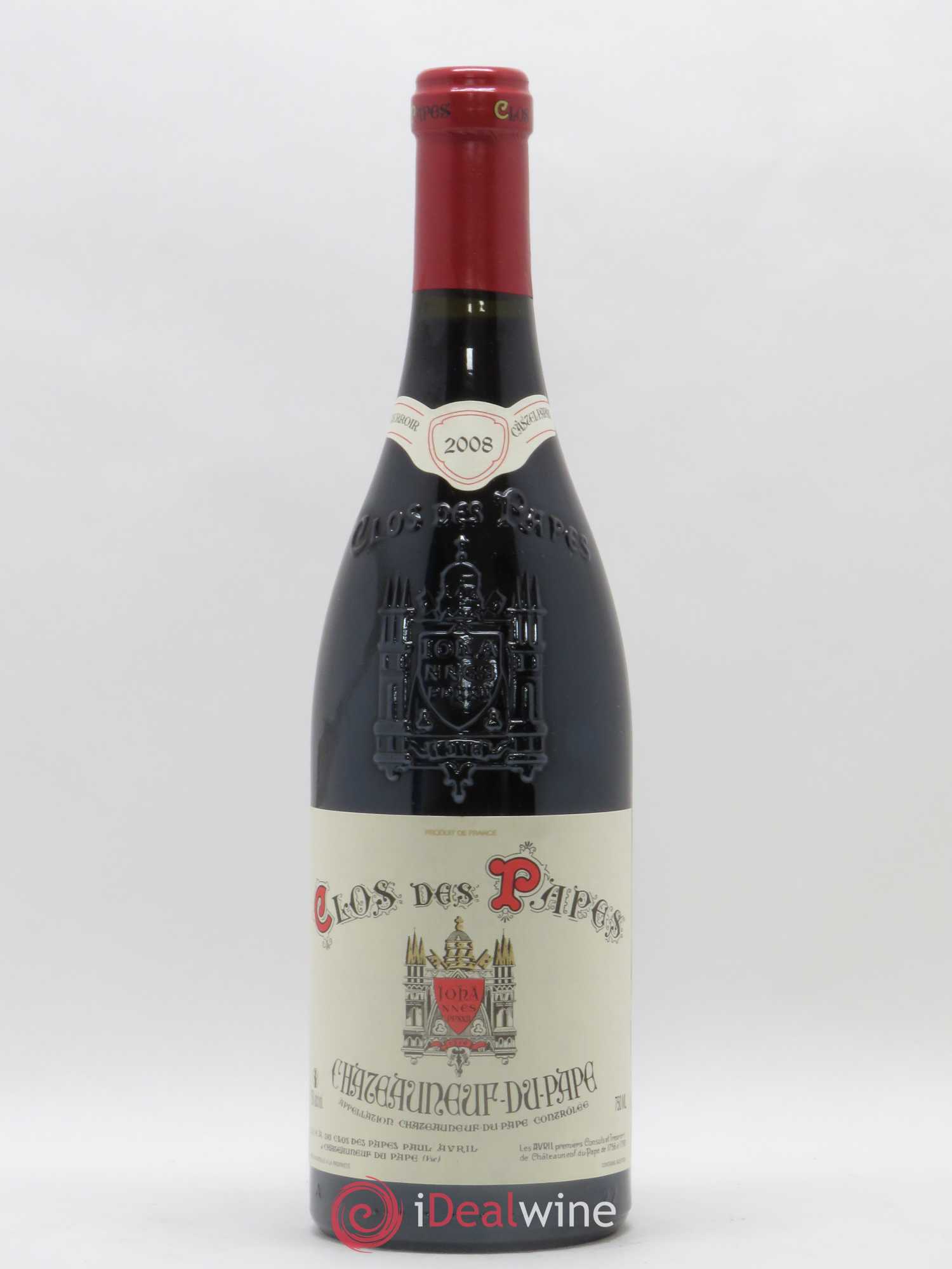 Châteauneuf-du-Pape Clos des Papes - Paul Avril 2008 - Lot de 1 bouteille - 0