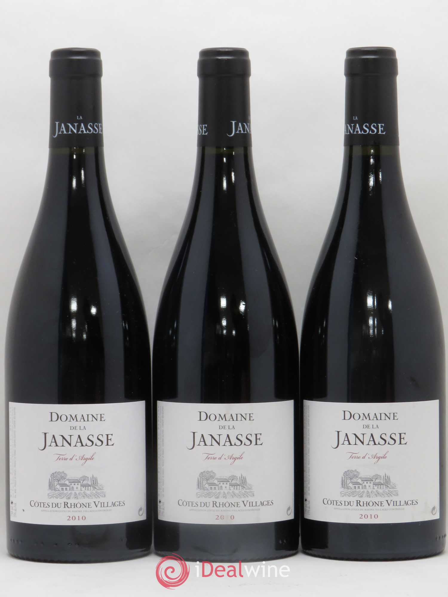 Côtes-du-Rhône-Villages Terre d'Argile La Janasse (Domaine de) 2010 - Lot de 3 bouteilles - 0