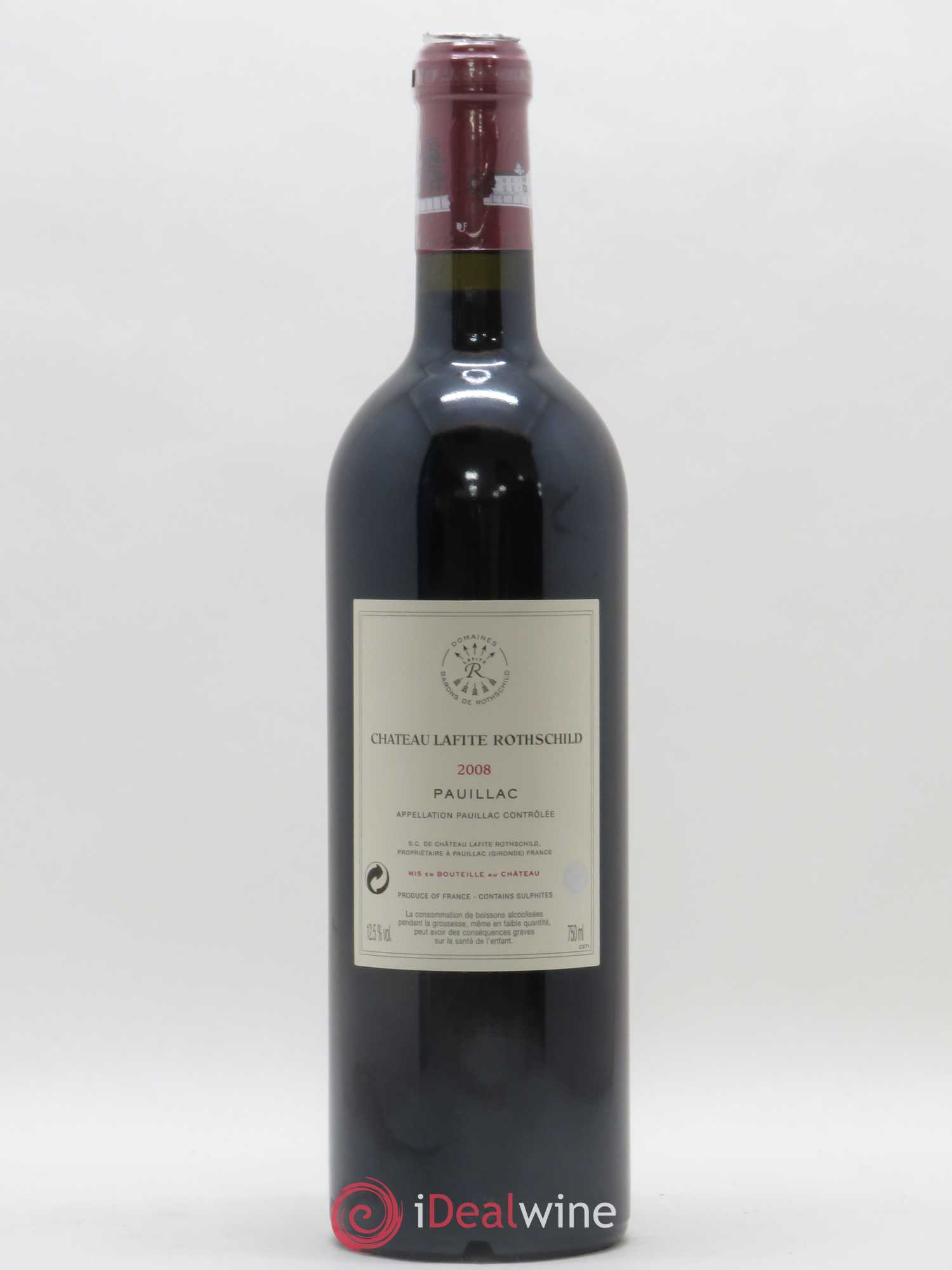 Château Lafite Rothschild 1er Grand Cru Classé 2008 - Lot de 1 bouteille - 1