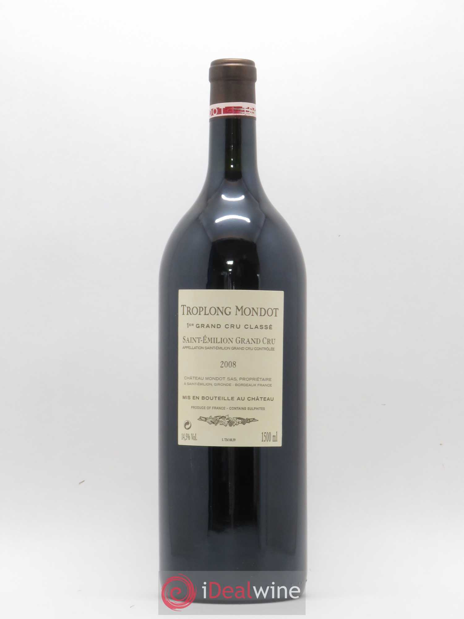 Château Troplong Mondot 1er Grand Cru Classé B 2008 - Lot de 1 magnum - 1