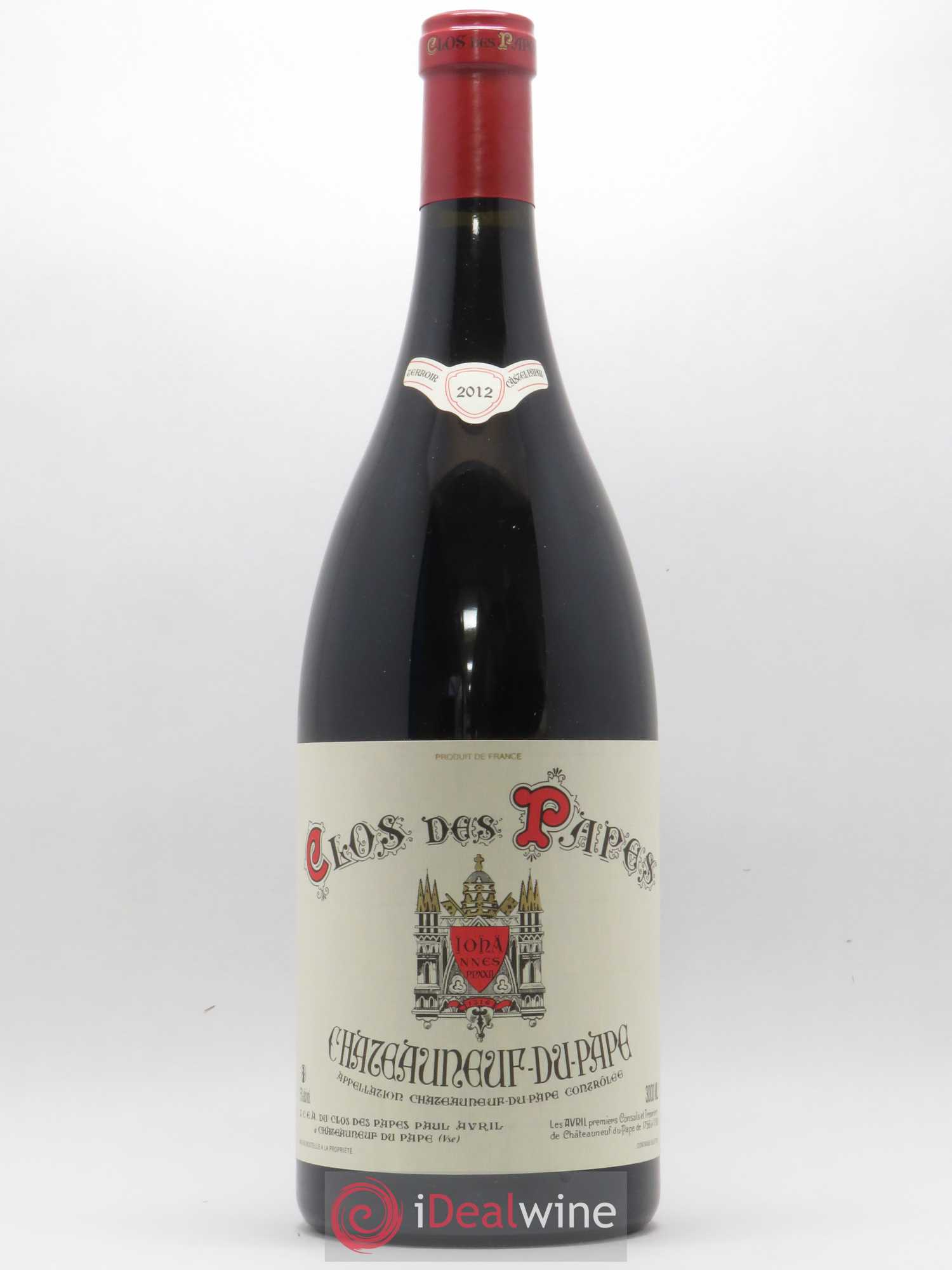 Châteauneuf-du-Pape Clos des Papes - Paul Avril 2012 - Lot de 1 double magnum - 0