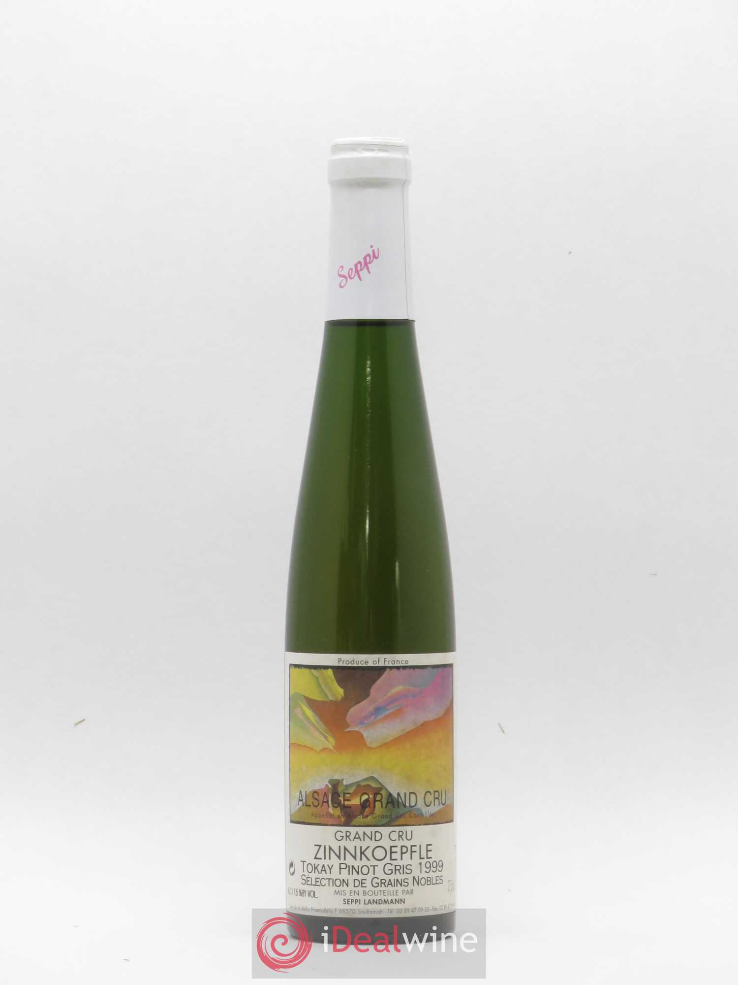 Pinot Gris (Tokay) Sélection de Grains Nobles Grand Cru Zinnkoepflé Seppi Landmann 1999 - Lotto di 1 mezza bottiglia - 0