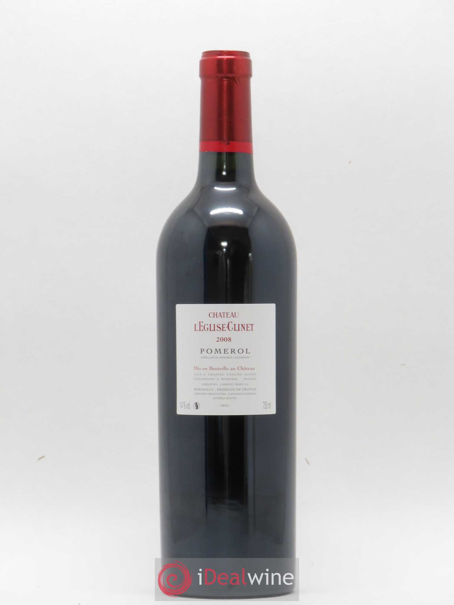 Château l' Église Clinet 2008 - Lot de 1 bouteille - 1