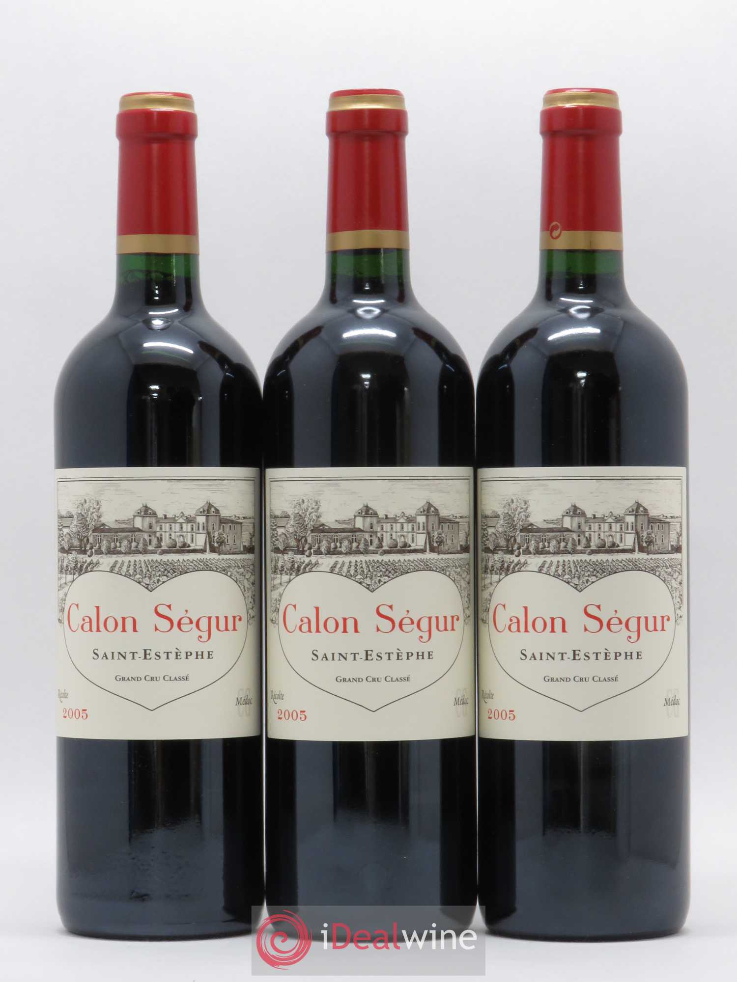 Château Calon Ségur 3ème Grand Cru Classé 2005 - Lot de 3 bouteilles - 0