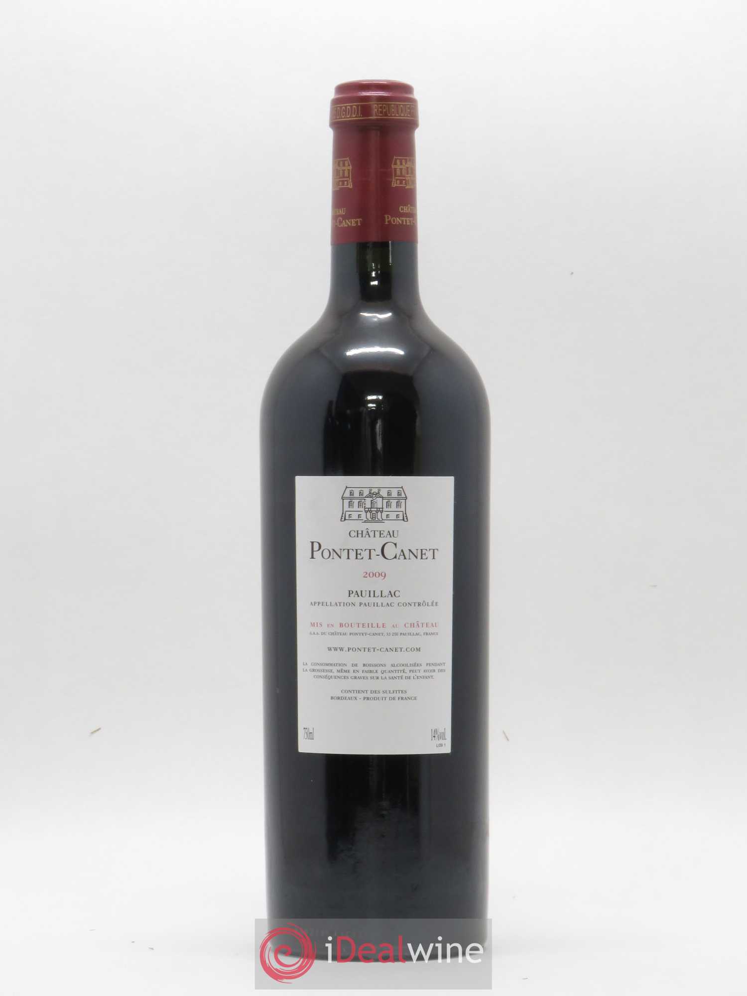 Château Pontet Canet 5ème Grand Cru Classé 2009 - Lot de 1 bouteille - 1