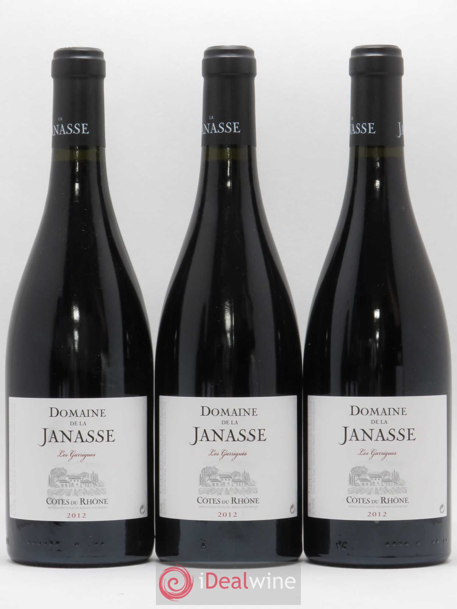 Côtes-du-Rhône La Janasse (Domaine de) Les Garrigues Aimé Sabon 2012 - Lot de 3 bouteilles - 0