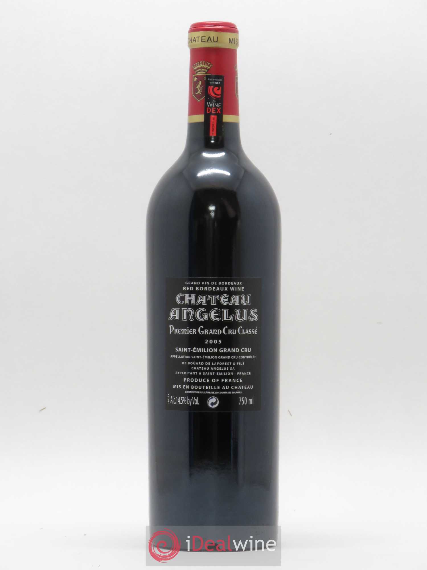 Château Angélus 1er Grand Cru Classé A 2005 - Lot de 1 bouteille - 1