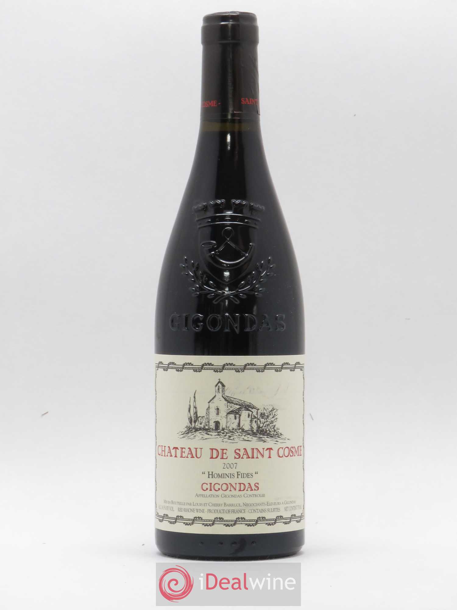 Gigondas Hominis Fides Saint Cosme 2007 - Lot de 1 bouteille - 0