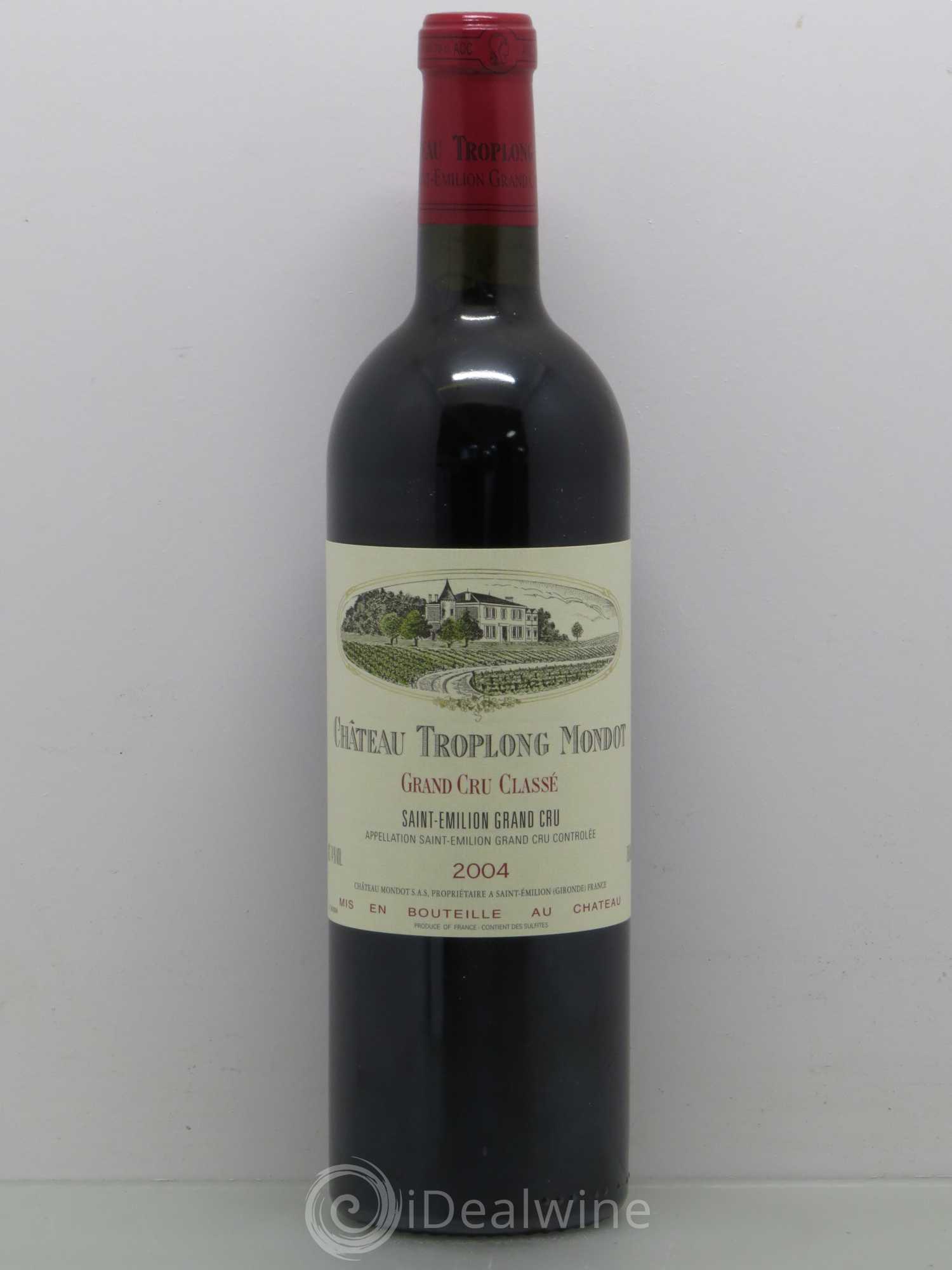 Château Troplong Mondot 1er Grand Cru Classé B 2004 - Lot de 1 bouteille - 0