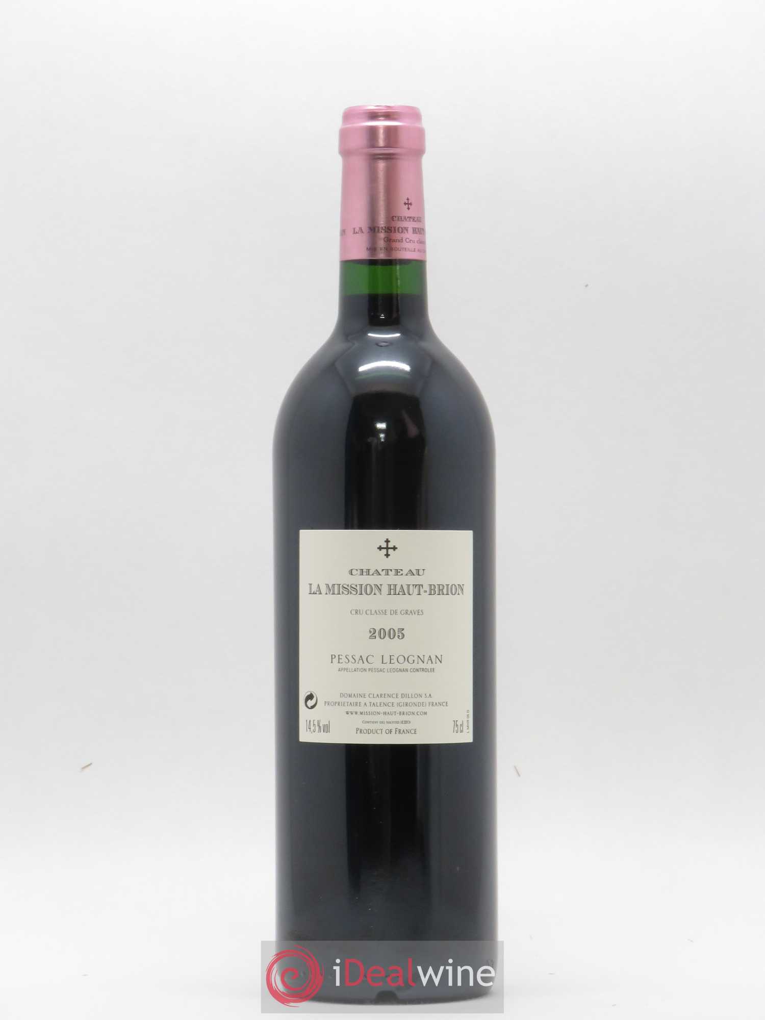 Château la Mission Haut-Brion Cru Classé de Graves 2005 - Lot de 1 bouteille - 1