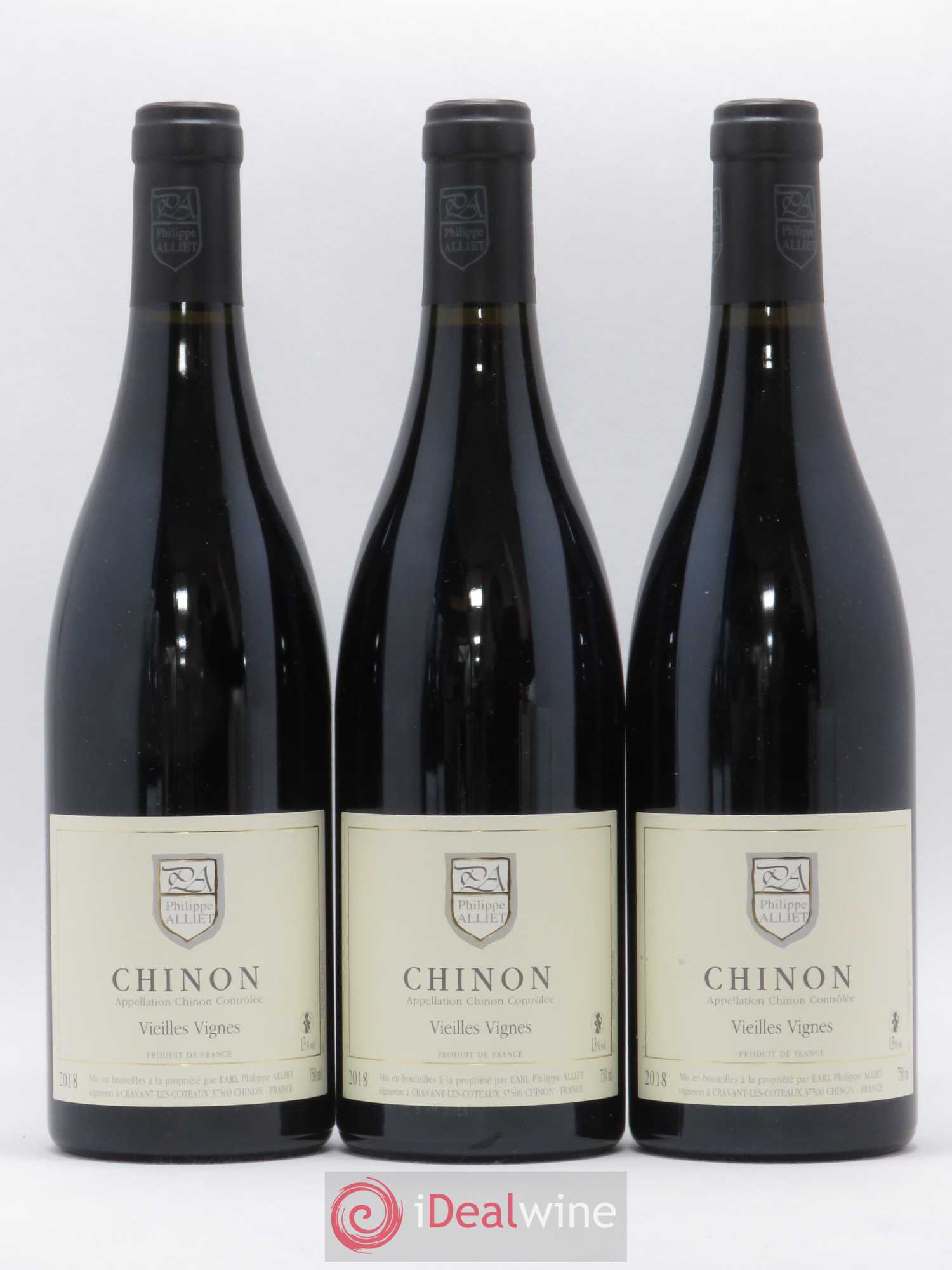 Chinon Vieilles Vignes Philippe Alliet 2018 - Lot de 3 bouteilles - 0