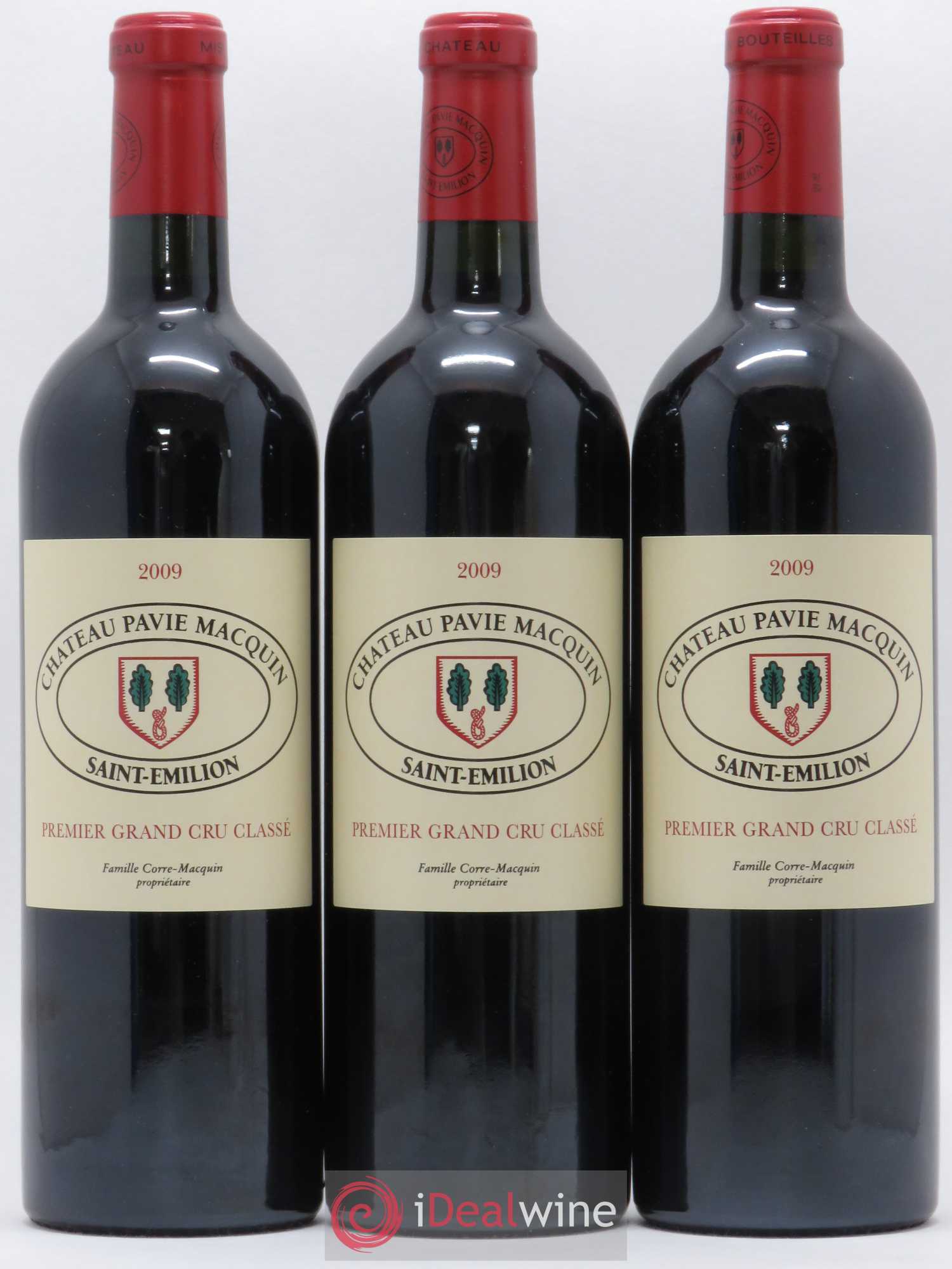 Château Pavie Macquin 1er Grand Cru Classé B 2009 - Lot de 3 bouteilles - 0