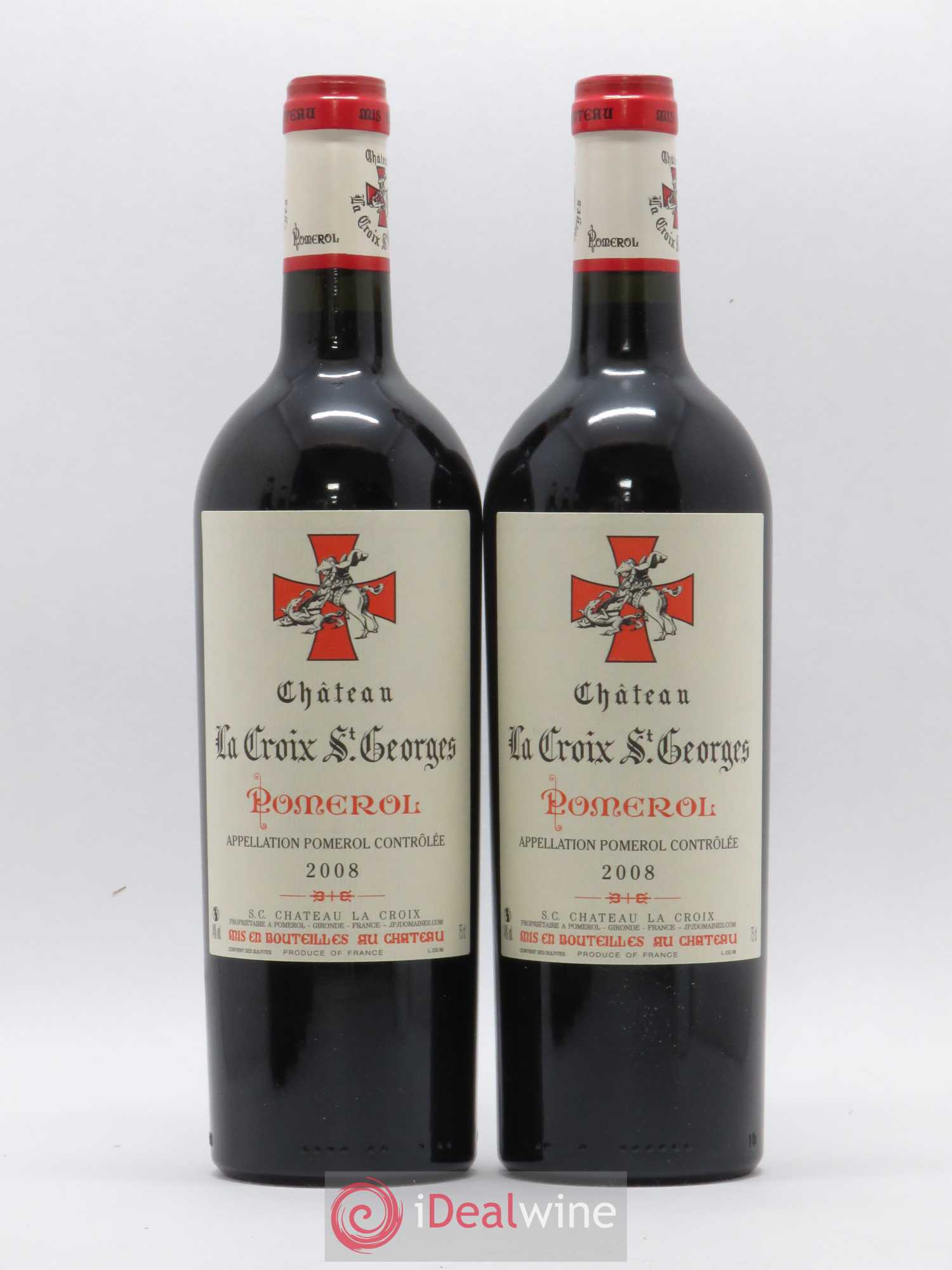 Château la Croix Saint-Georges 2008 - Lot de 2 bouteilles - 0