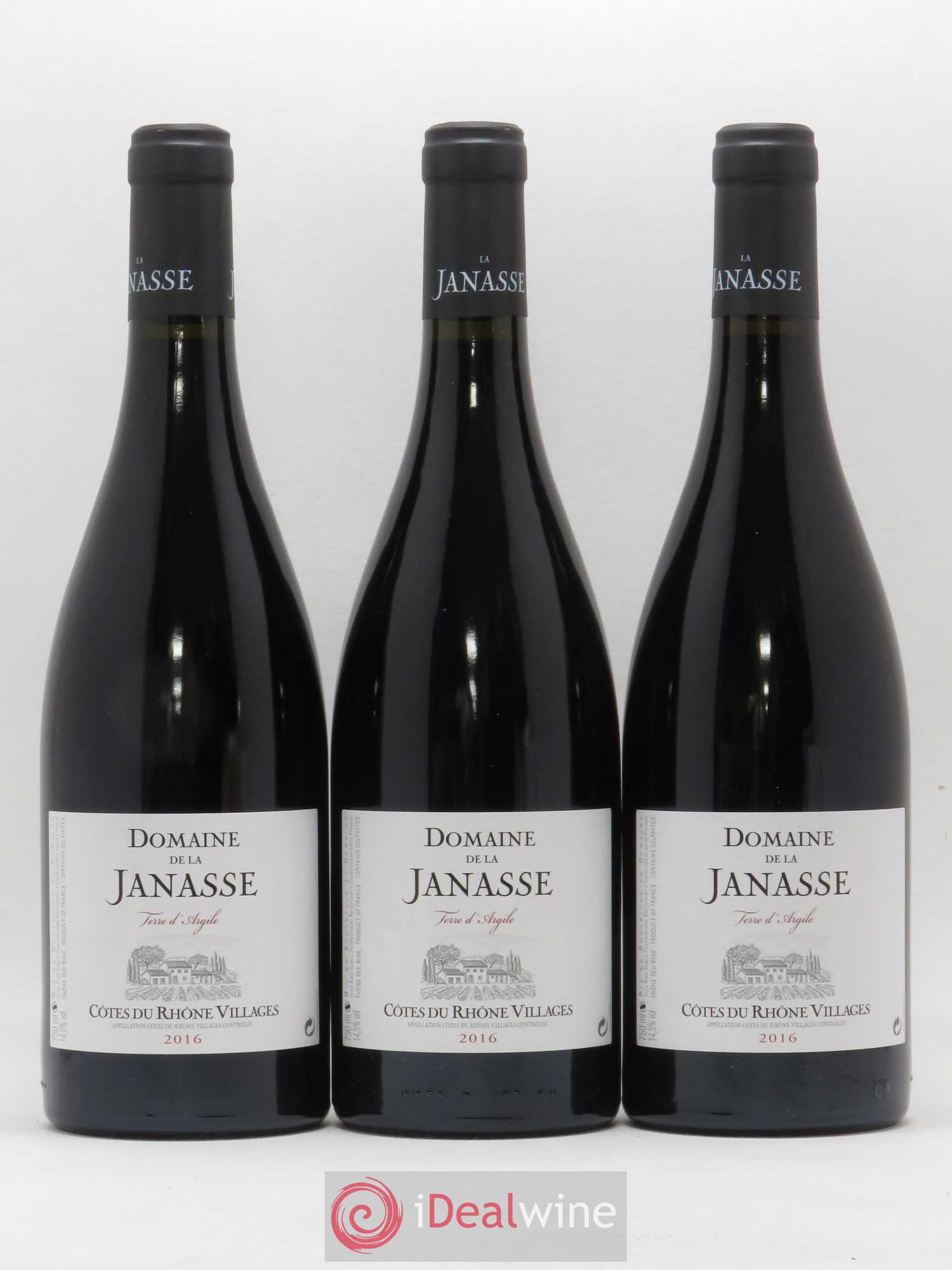 Côtes-du-Rhône-Villages Terre d'Argile La Janasse (Domaine de) 2016 - Lot de 3 bouteilles - 0