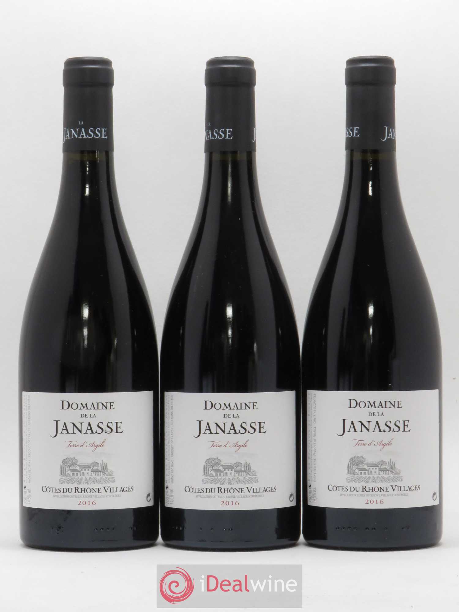 Côtes-du-Rhône-Villages Terre d'Argile La Janasse (Domaine de) 2016 - Lot de 3 bouteilles - 0
