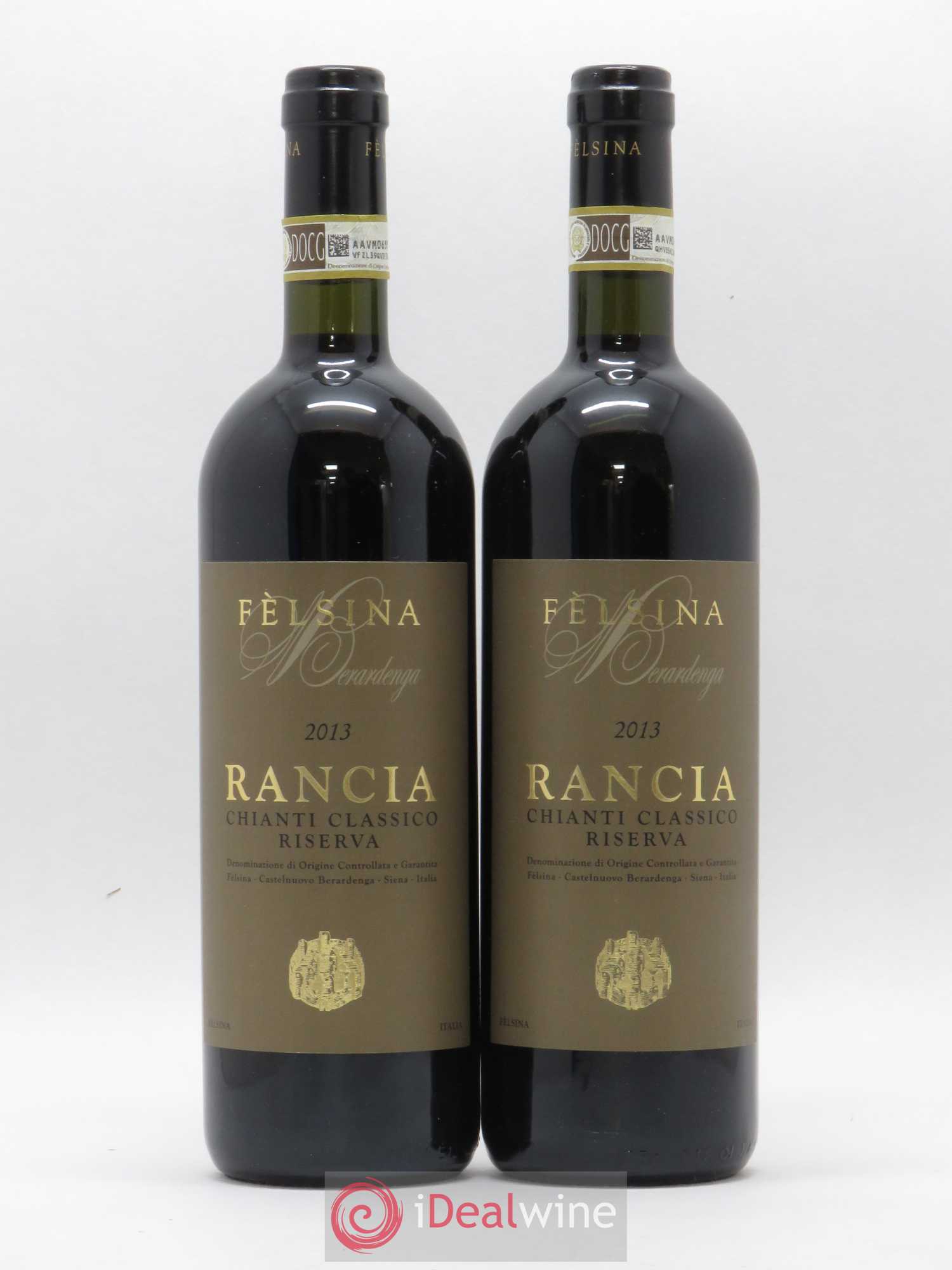 Chianti Classico DOCG Riserva Rancia Felsina Berardenga 2013 - Lot de 2 bouteilles - 0
