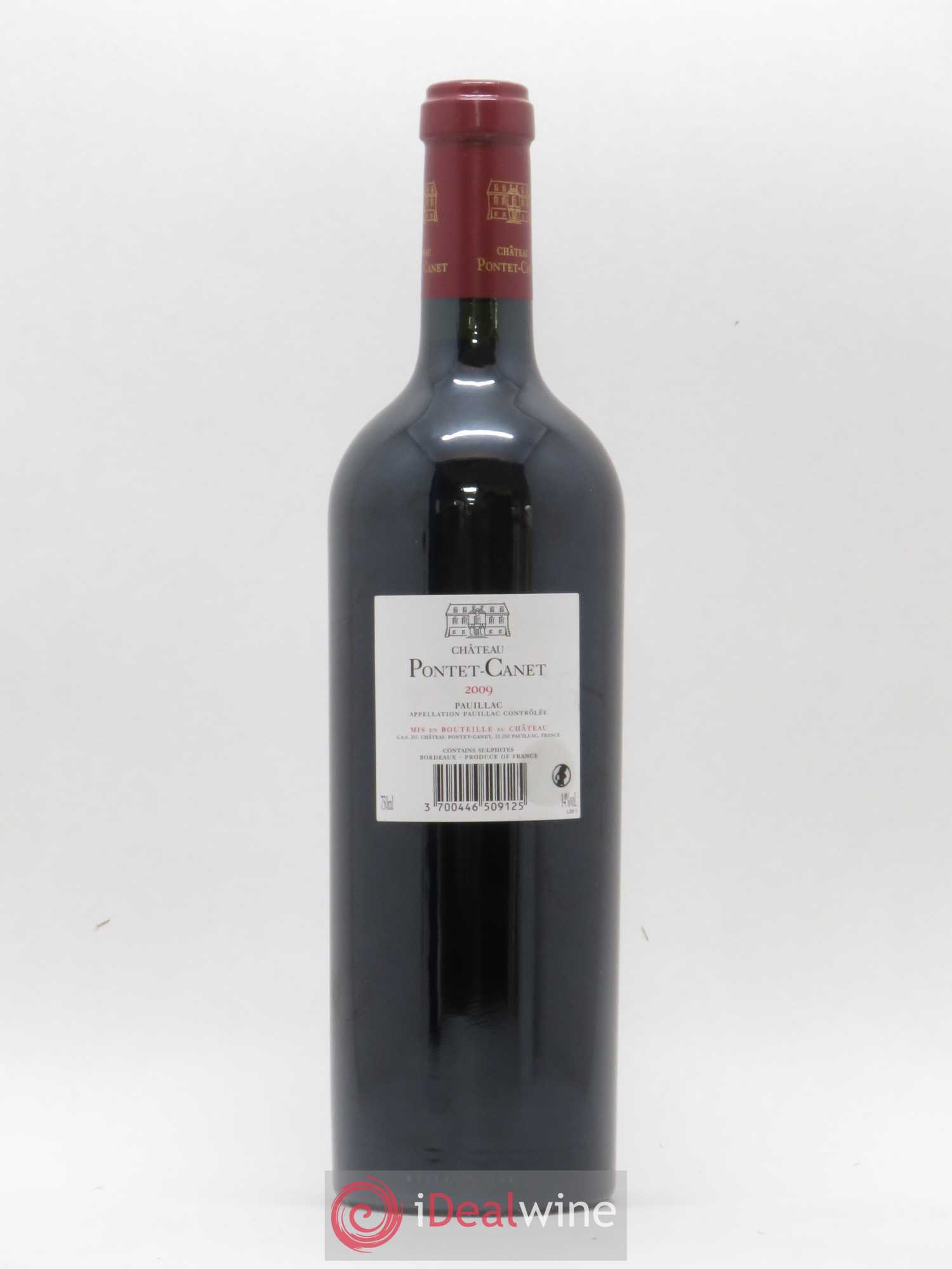 Château Pontet Canet 5ème Grand Cru Classé 2009 - Lot de 1 bouteille - 1