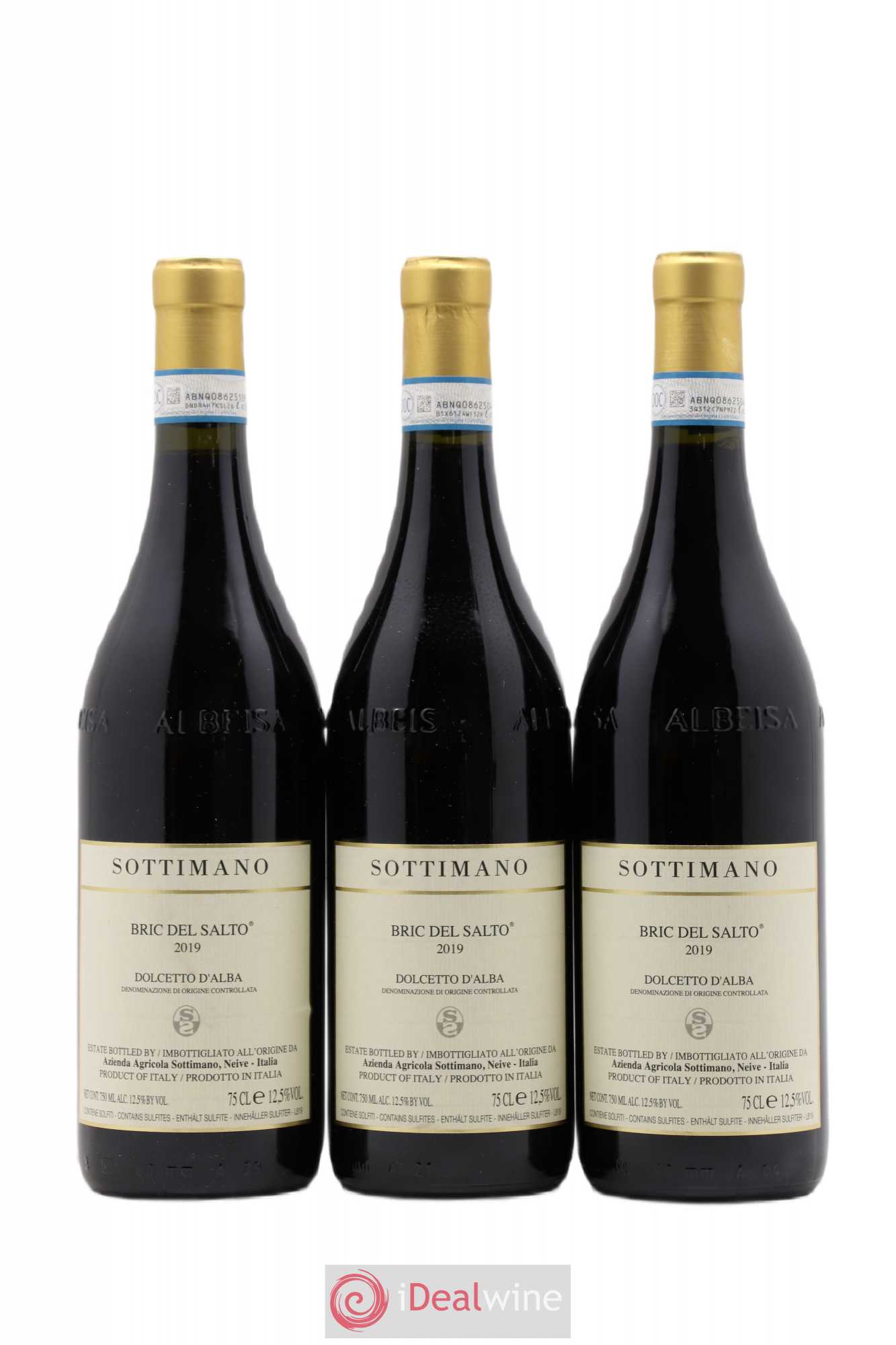 Dolcetto d'Alba DOC Bric del Salto Sottimano 2019 - Lot de 3 bouteilles - 0