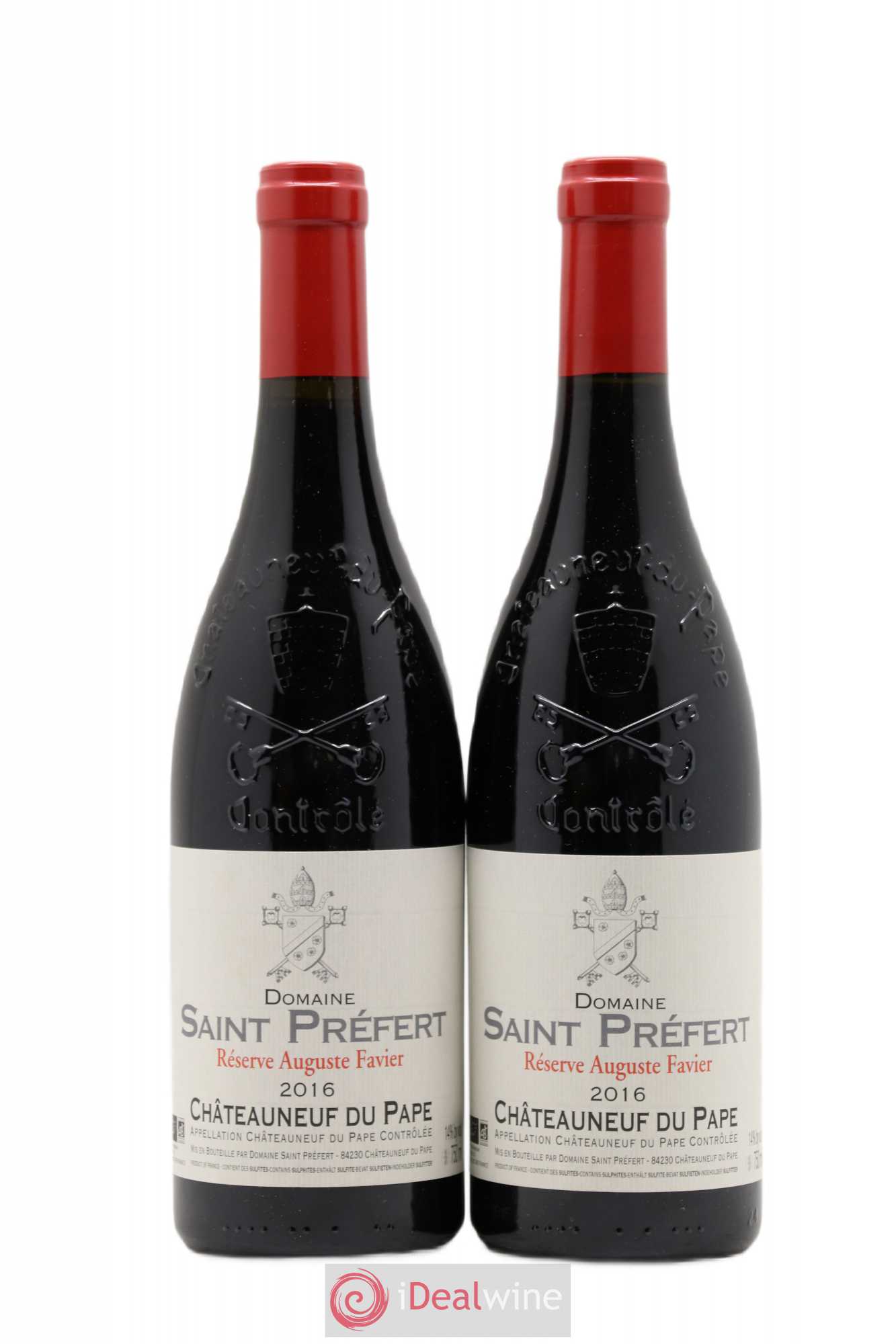 Châteauneuf-du-Pape Réserve Auguste Favier Domaine Saint-Préfert 2016 - Lot de 2 bouteilles - 0